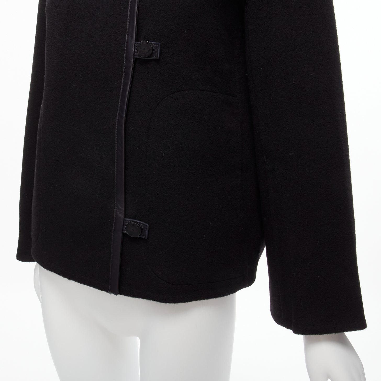 Hermès Black Trim Cashmere Jacket - Image 10