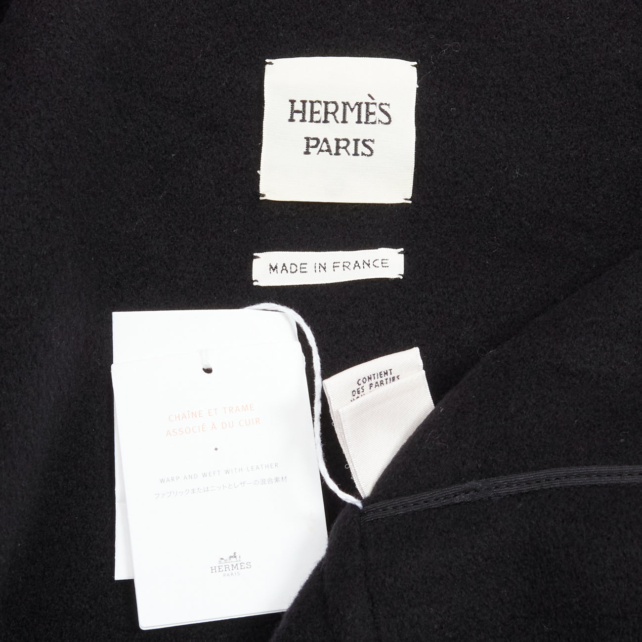 Hermès Black Trim Cashmere Jacket - Image 12