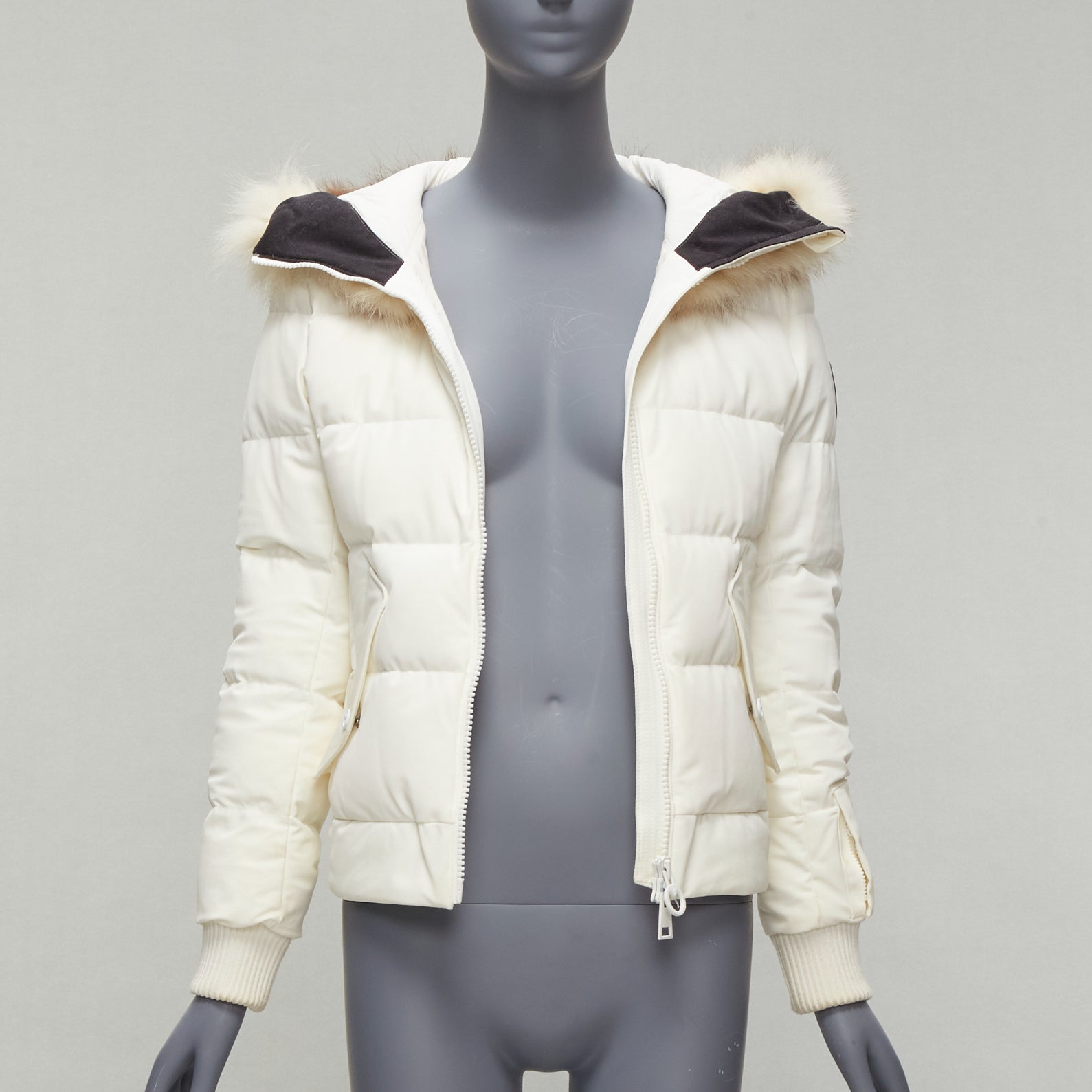 Rossignol Ivory Fur Hooded Puffer - Image 6