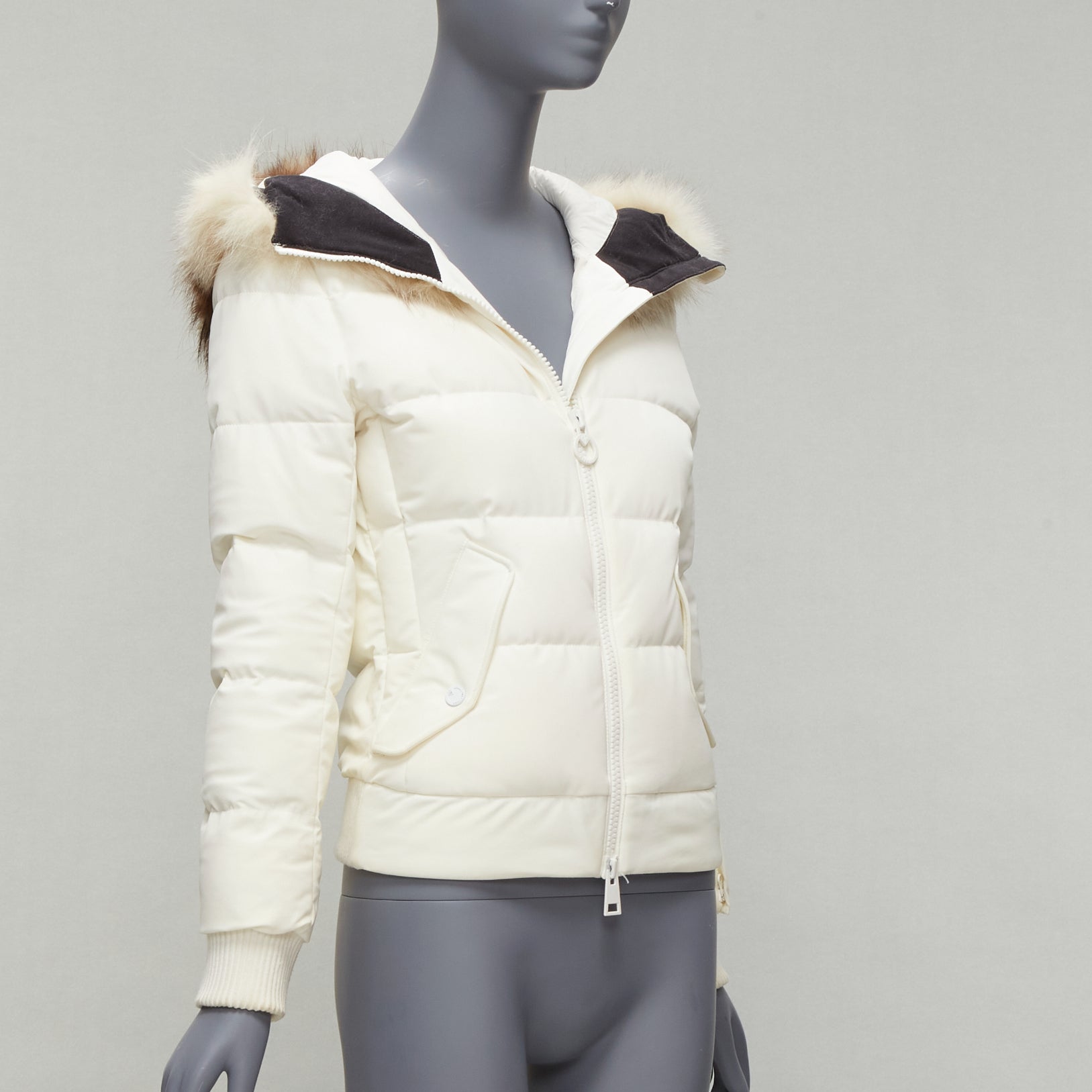 Rossignol Ivory Fur Hooded Puffer - 4