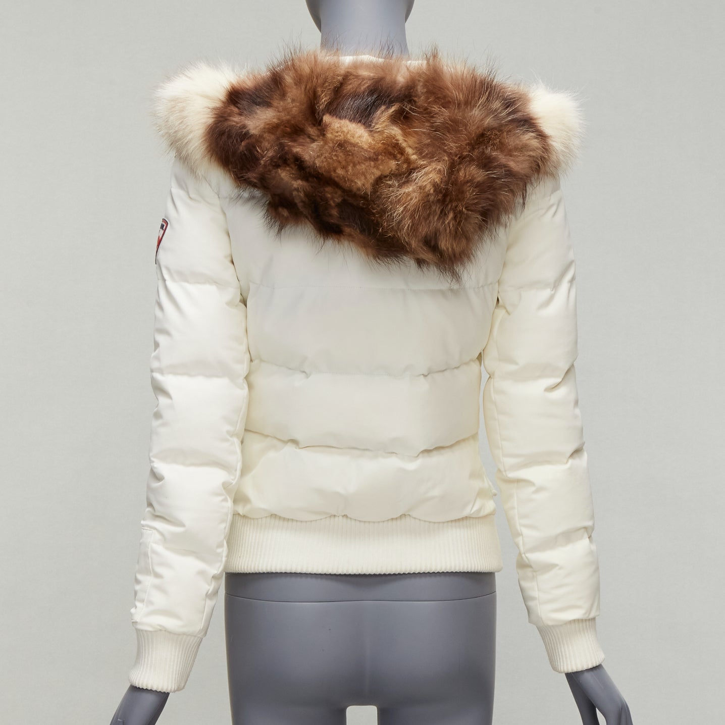 Rossignol Ivory Fur Hooded Puffer - Detail 1