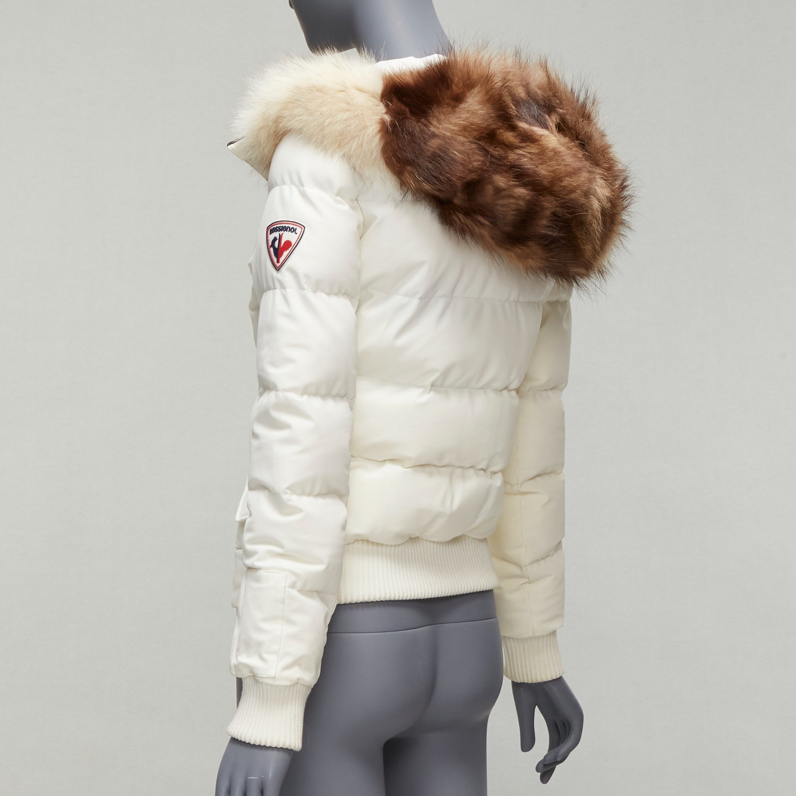 Rossignol Ivory Fur Hooded Puffer - Detail 2