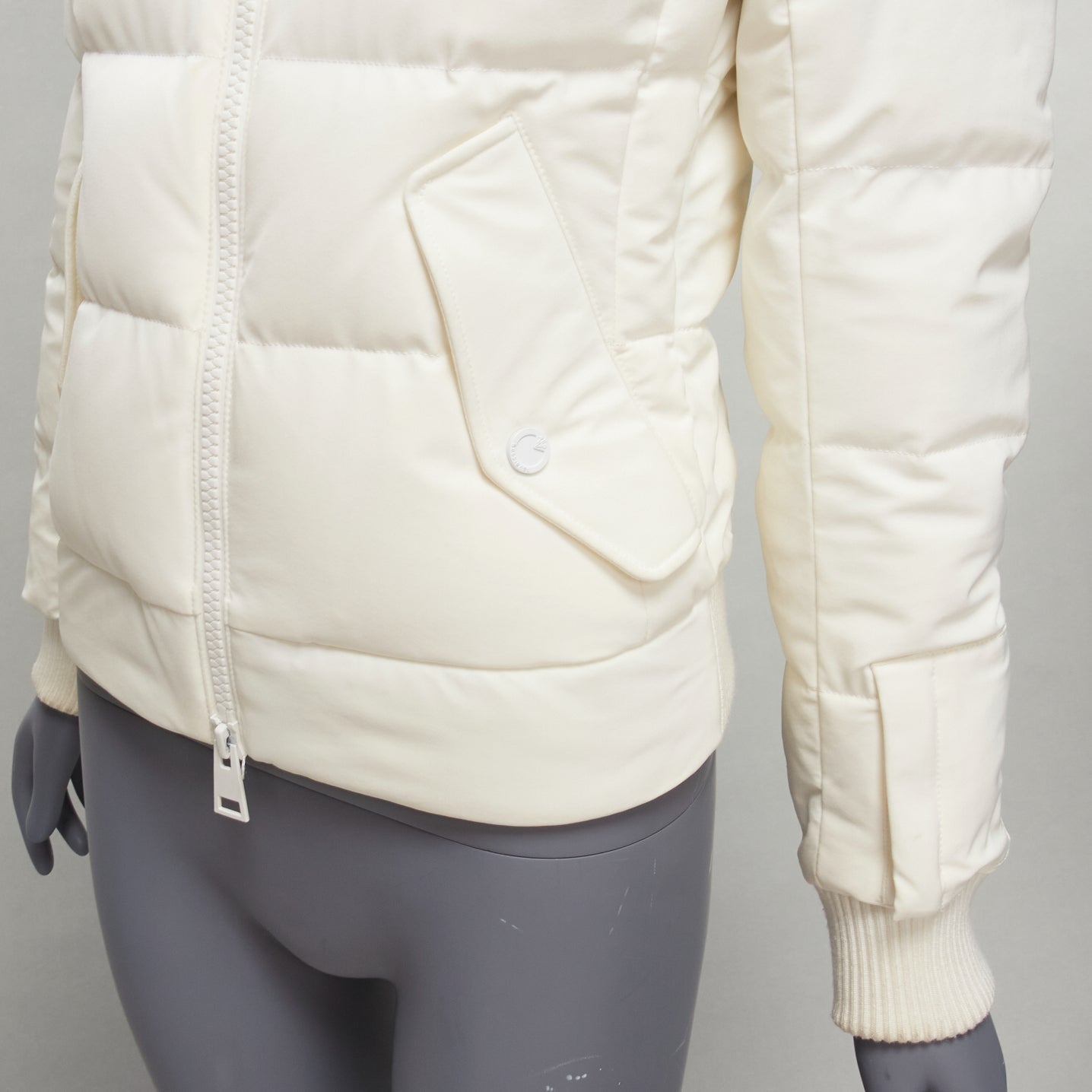 Rossignol Ivory Fur Hooded Puffer - Image 10