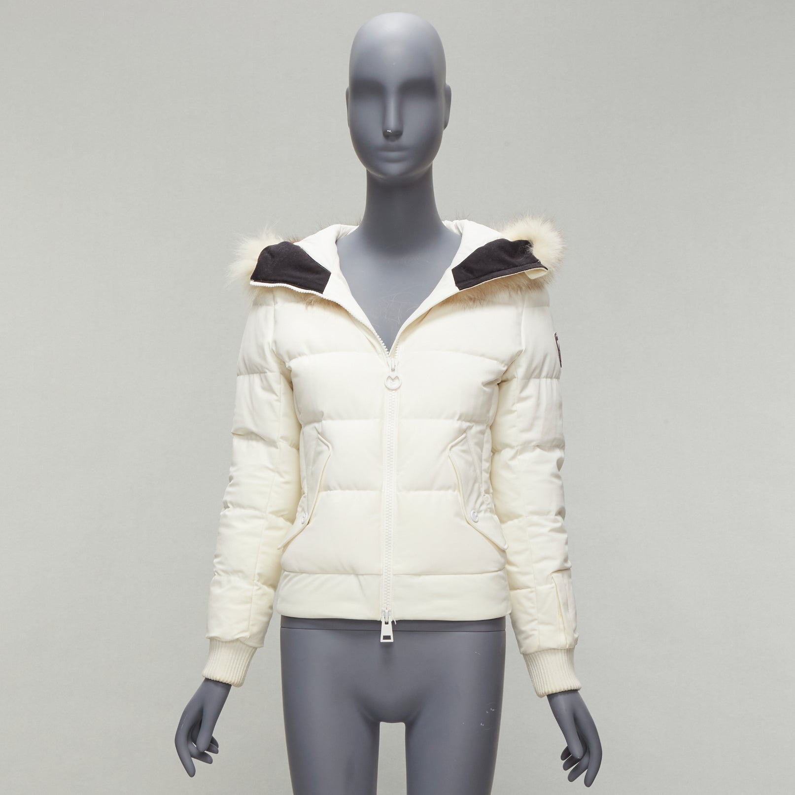 Rossignol Ivory Fur Hooded Puffer - Image 12