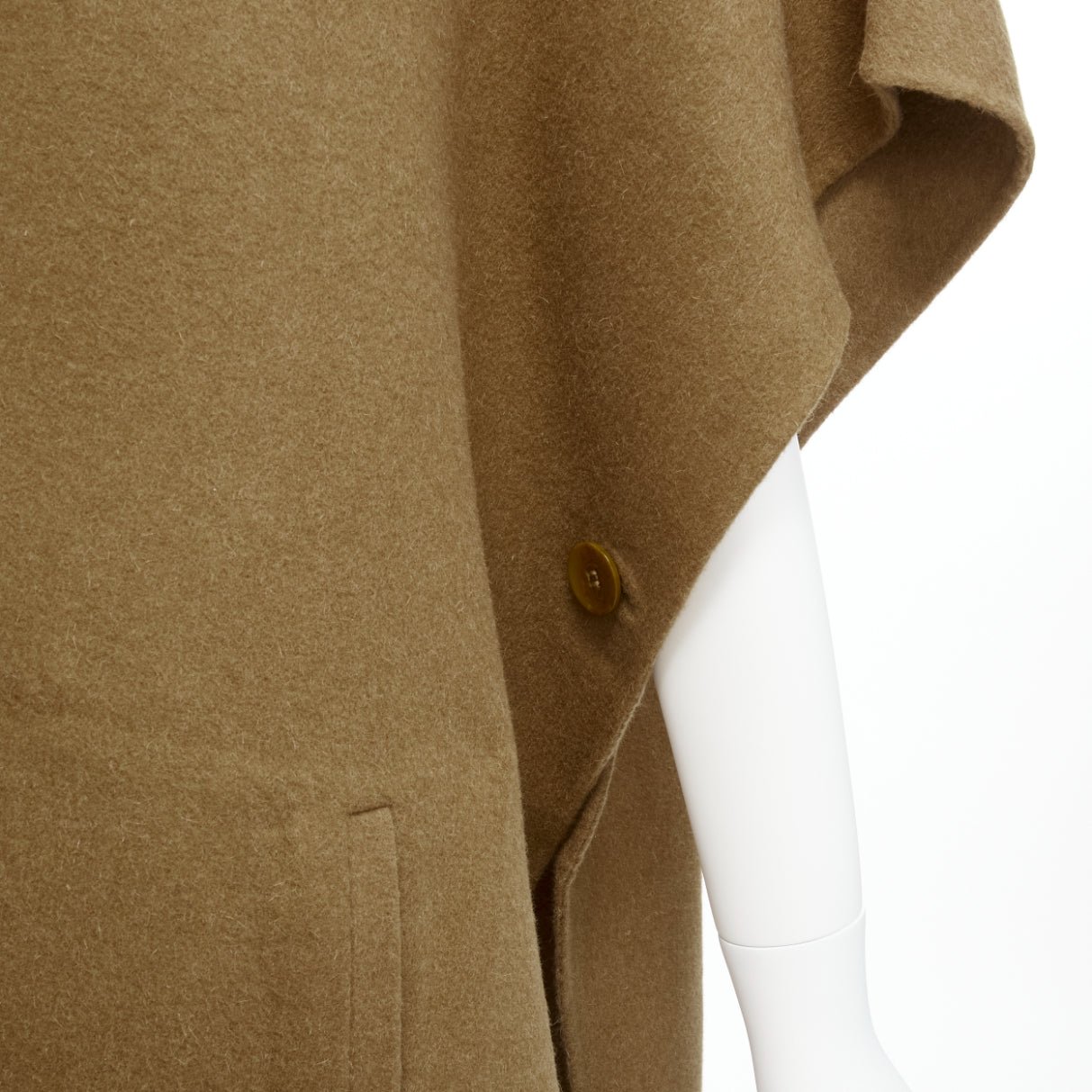 Tibi Brown High Collar Coat - Image 10
