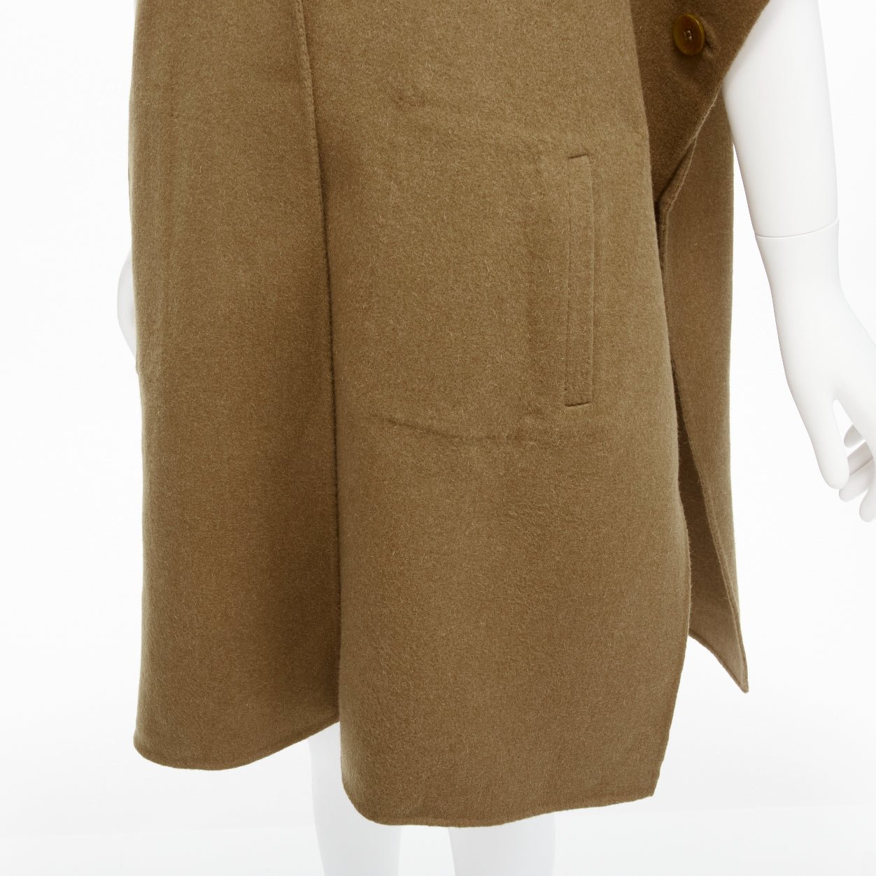 Tibi Brown High Collar Coat - Image 12