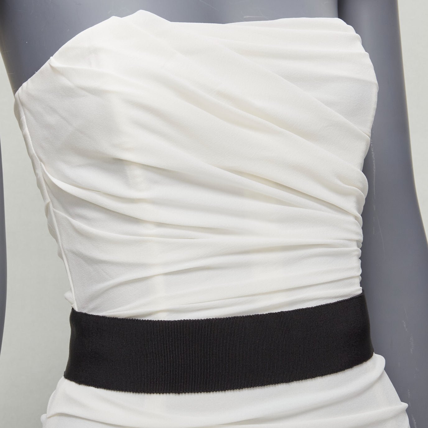 Dolce & Gabbana Ruched Corset Dress - Back view