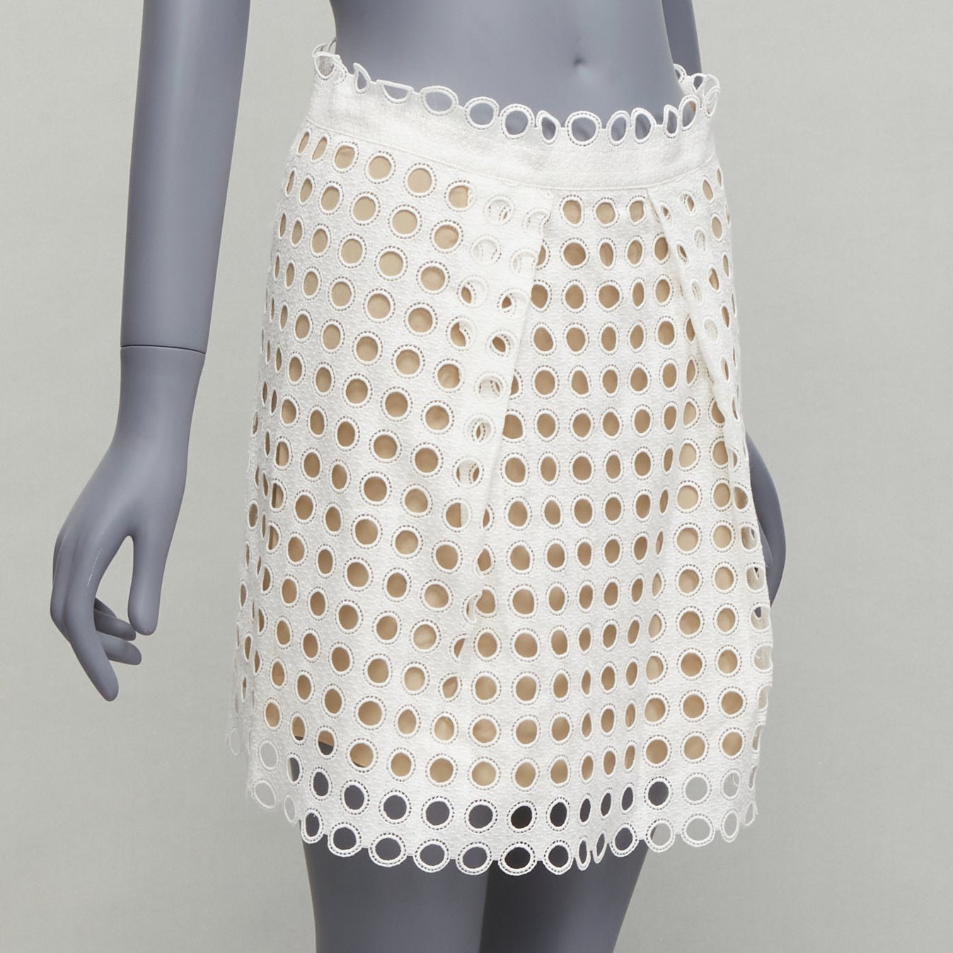 Chloe Layered Eyelet Skirt - Image 6