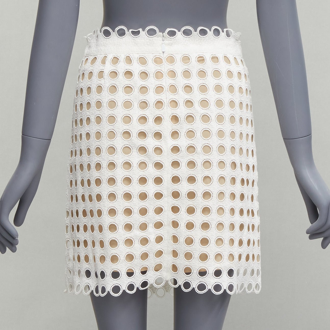 Chloe Layered Eyelet Skirt - Side view