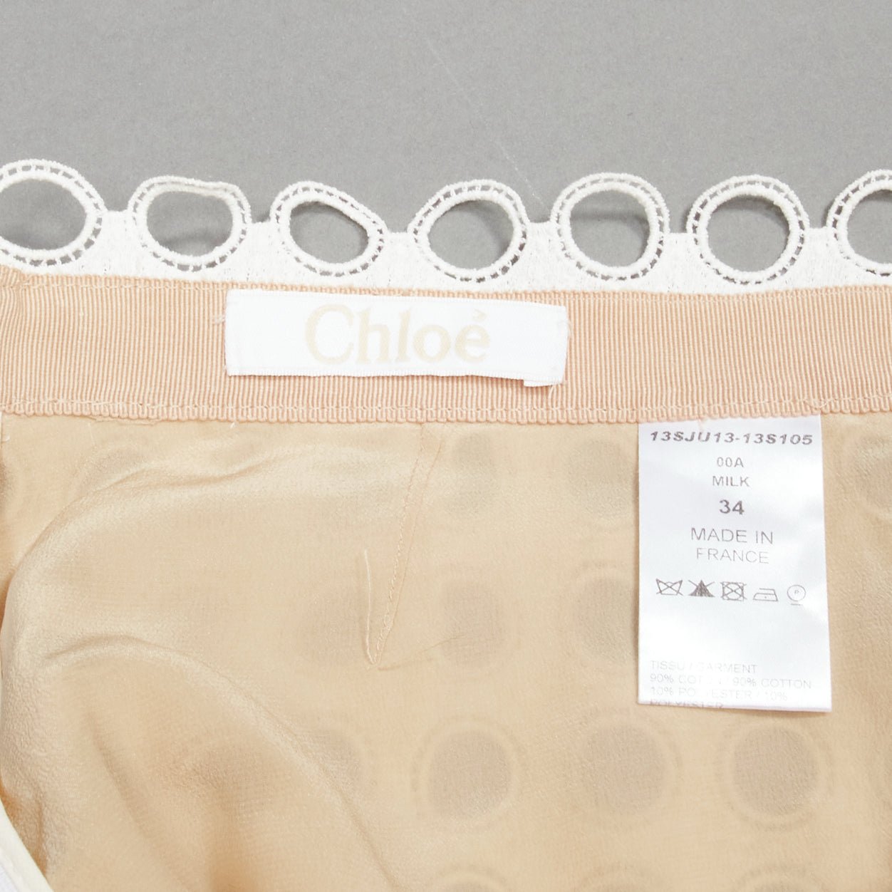 Chloe Layered Eyelet Skirt - Image 10