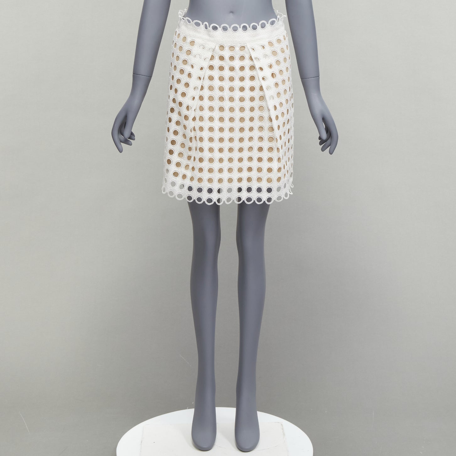 Chloe Layered Eyelet Skirt - Image 11