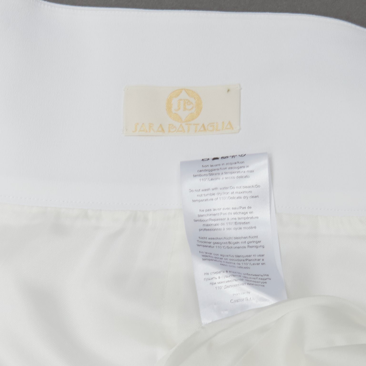 Sara Battaglia Balloon Cotton Skirt - Image 10