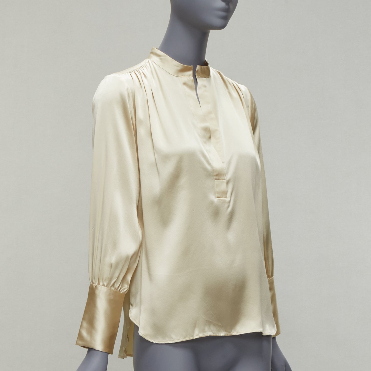 Nili Lotan Pleated Popover Blouse - Image 6