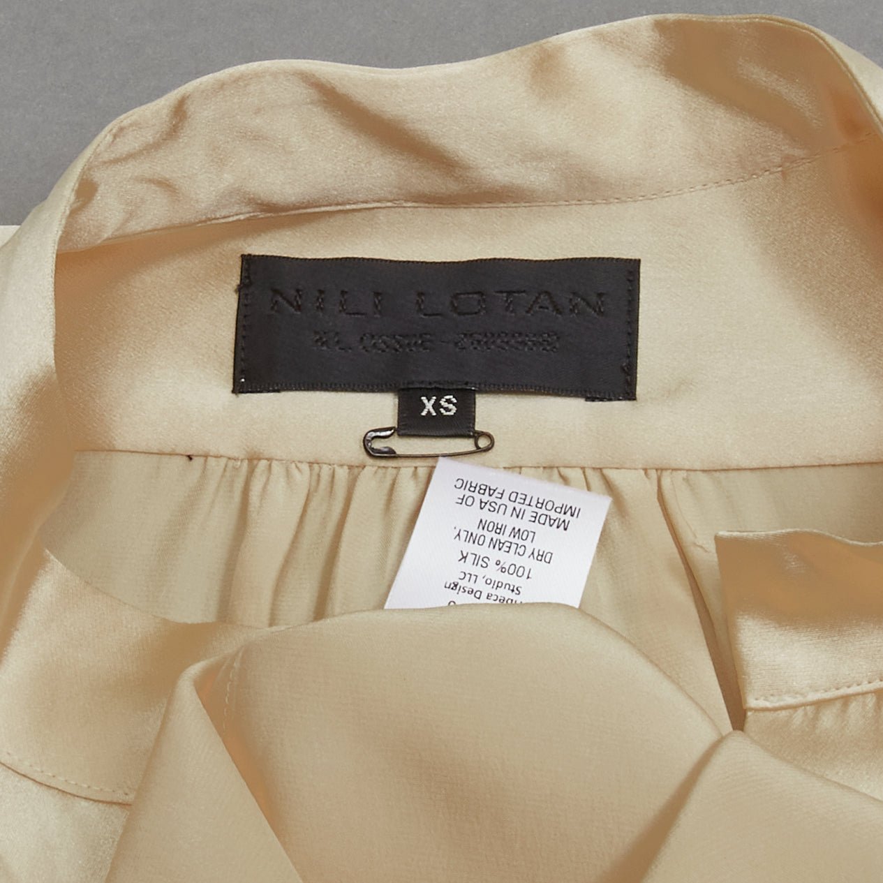 Nili Lotan Pleated Popover Blouse - Image 10