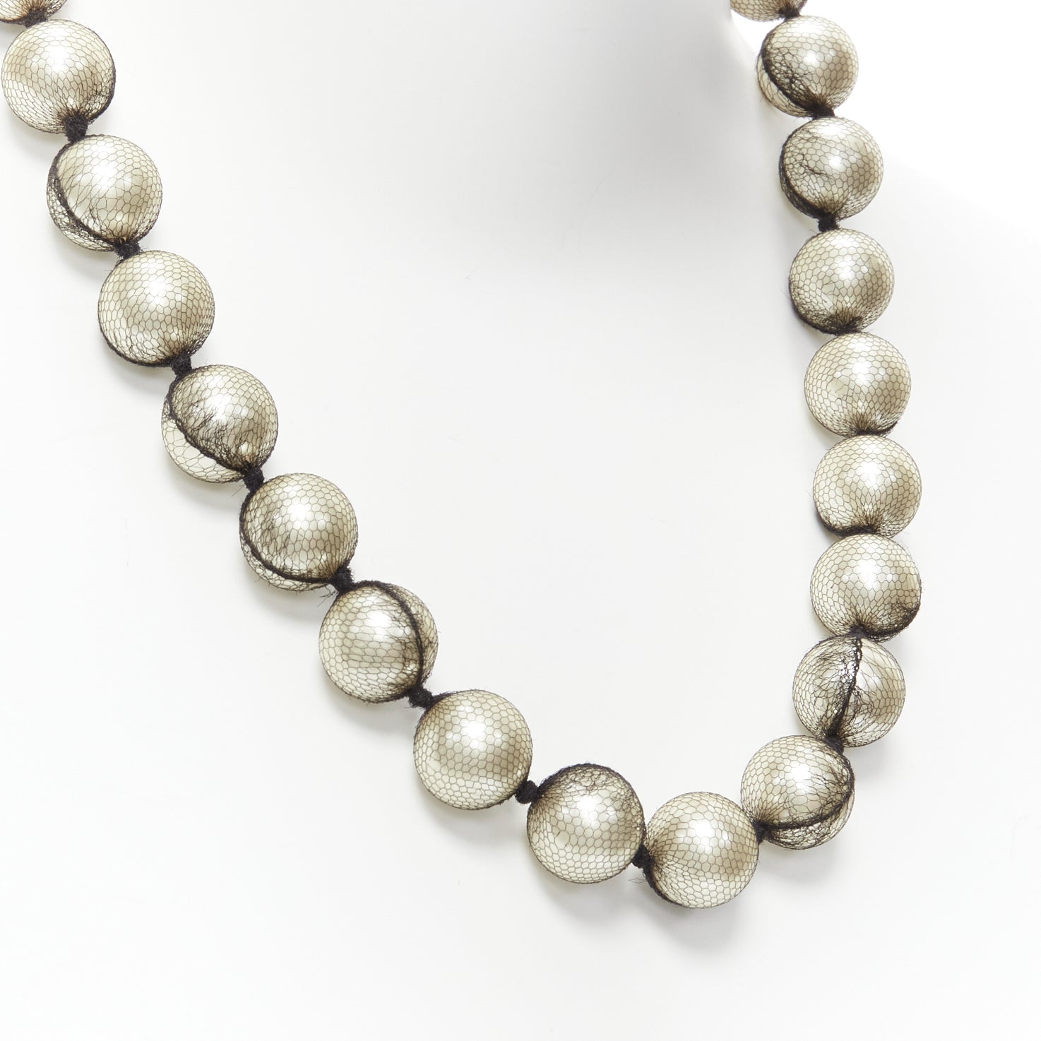 Lanvin Ribbon Wrap Necklace - Back view