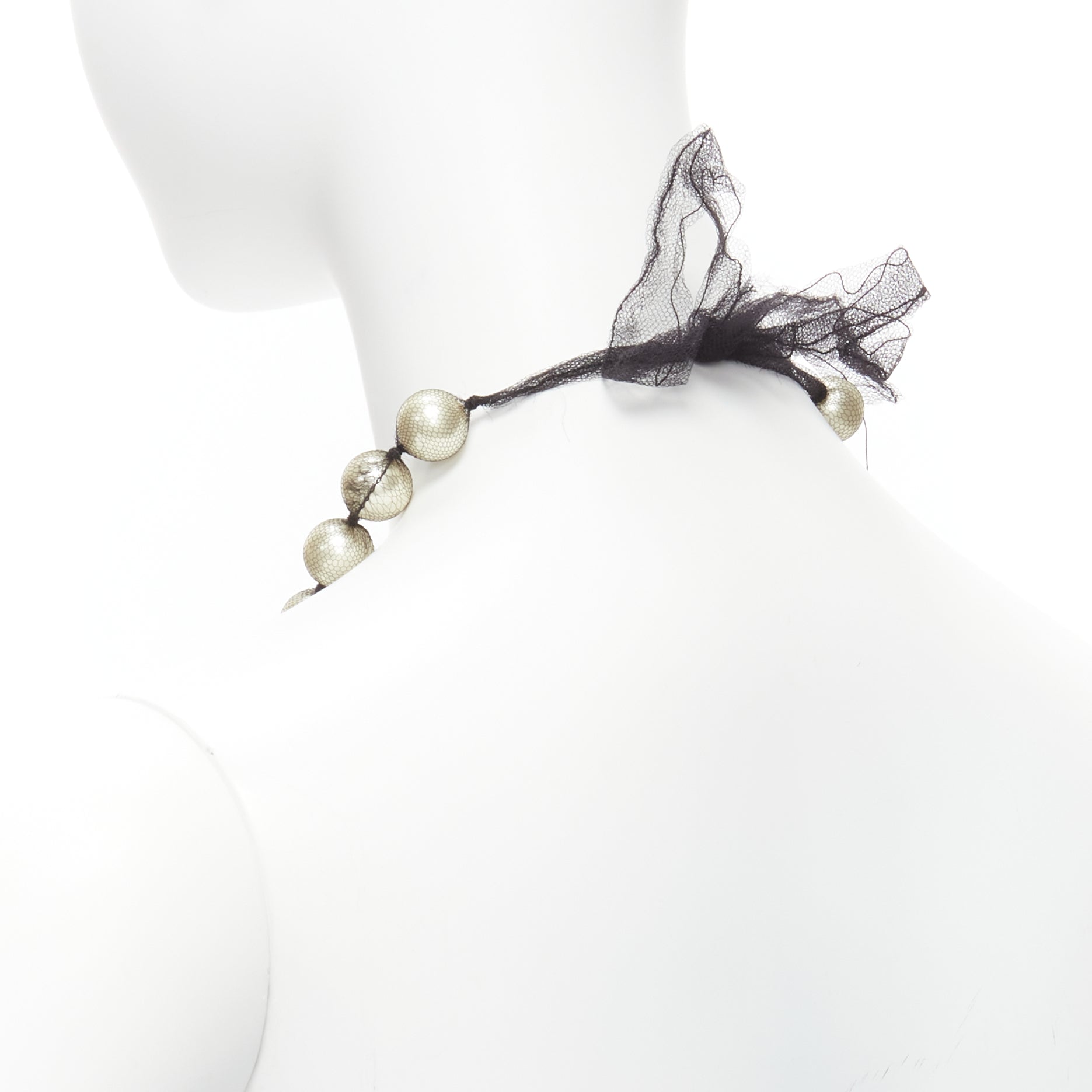 Lanvin Ribbon Wrap Necklace - Detail 1