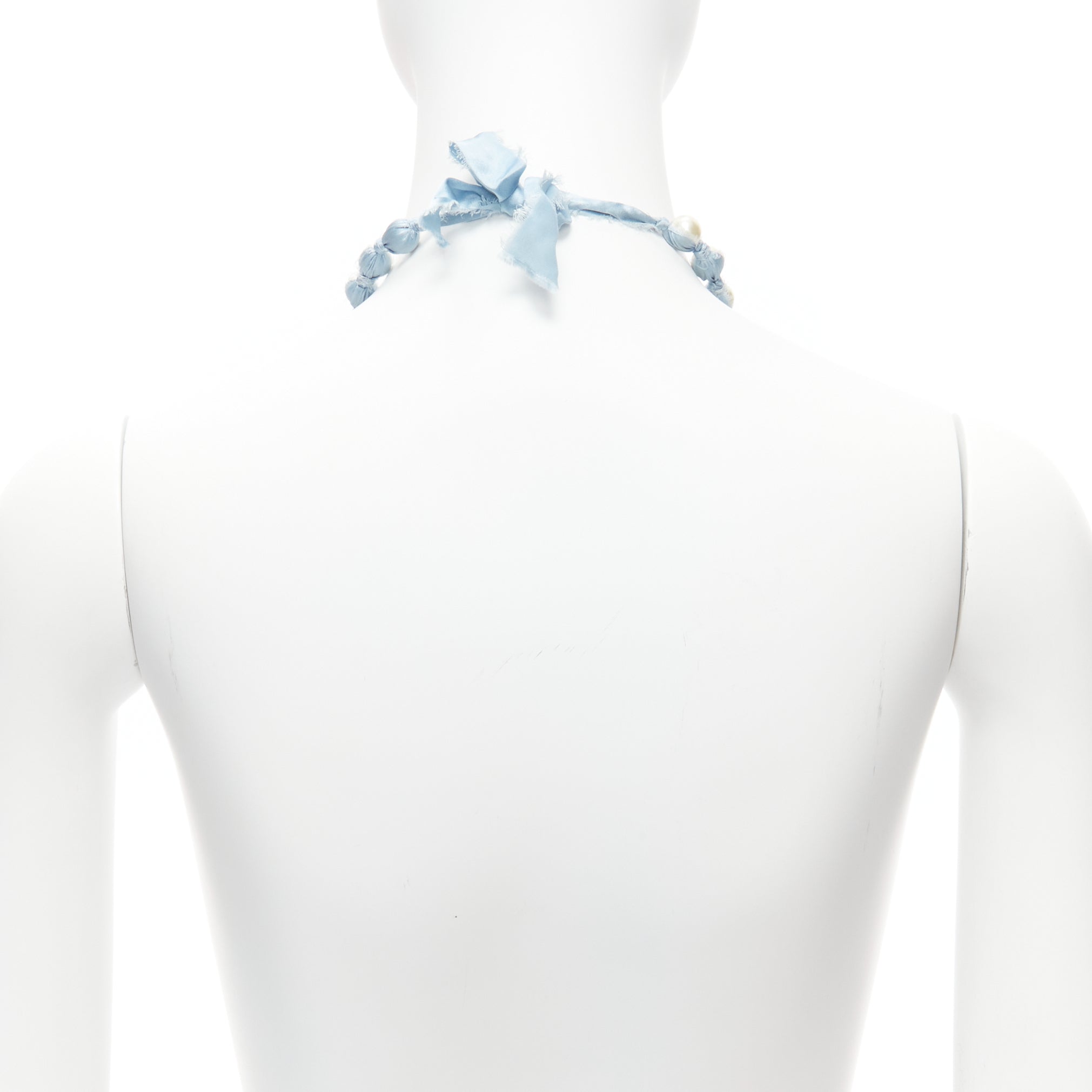 Lanvin Silk Ribbon Necklace - Side view