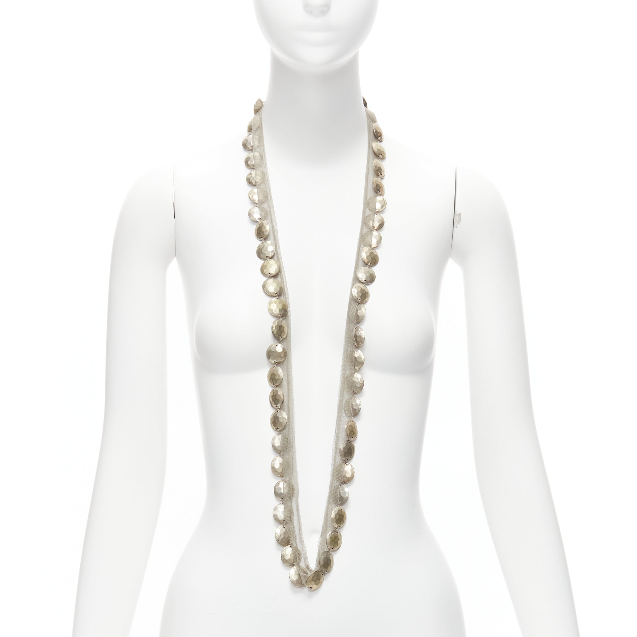 Lanvin Coins Mesh Necklace