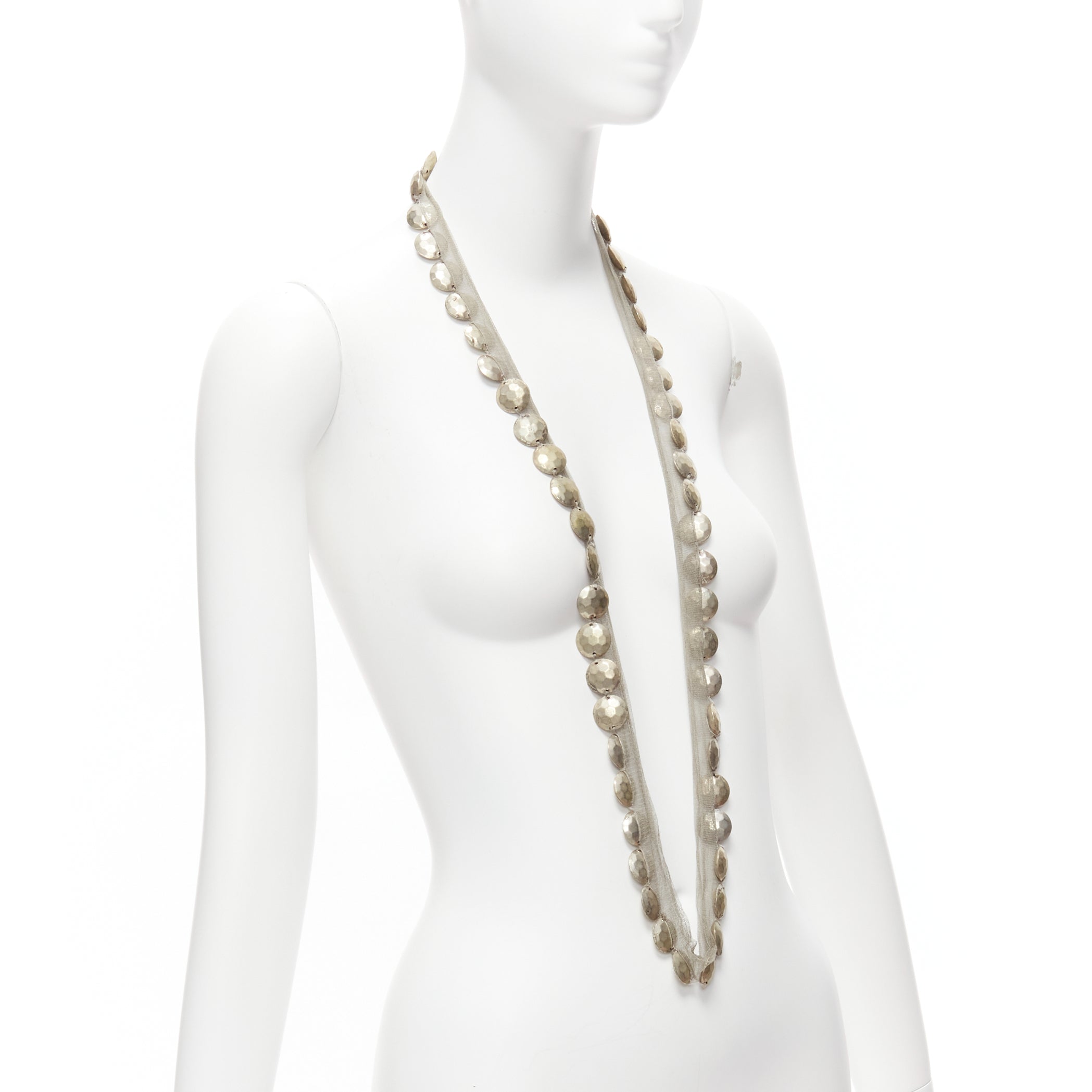 Lanvin Coins Mesh Necklace - Image 6