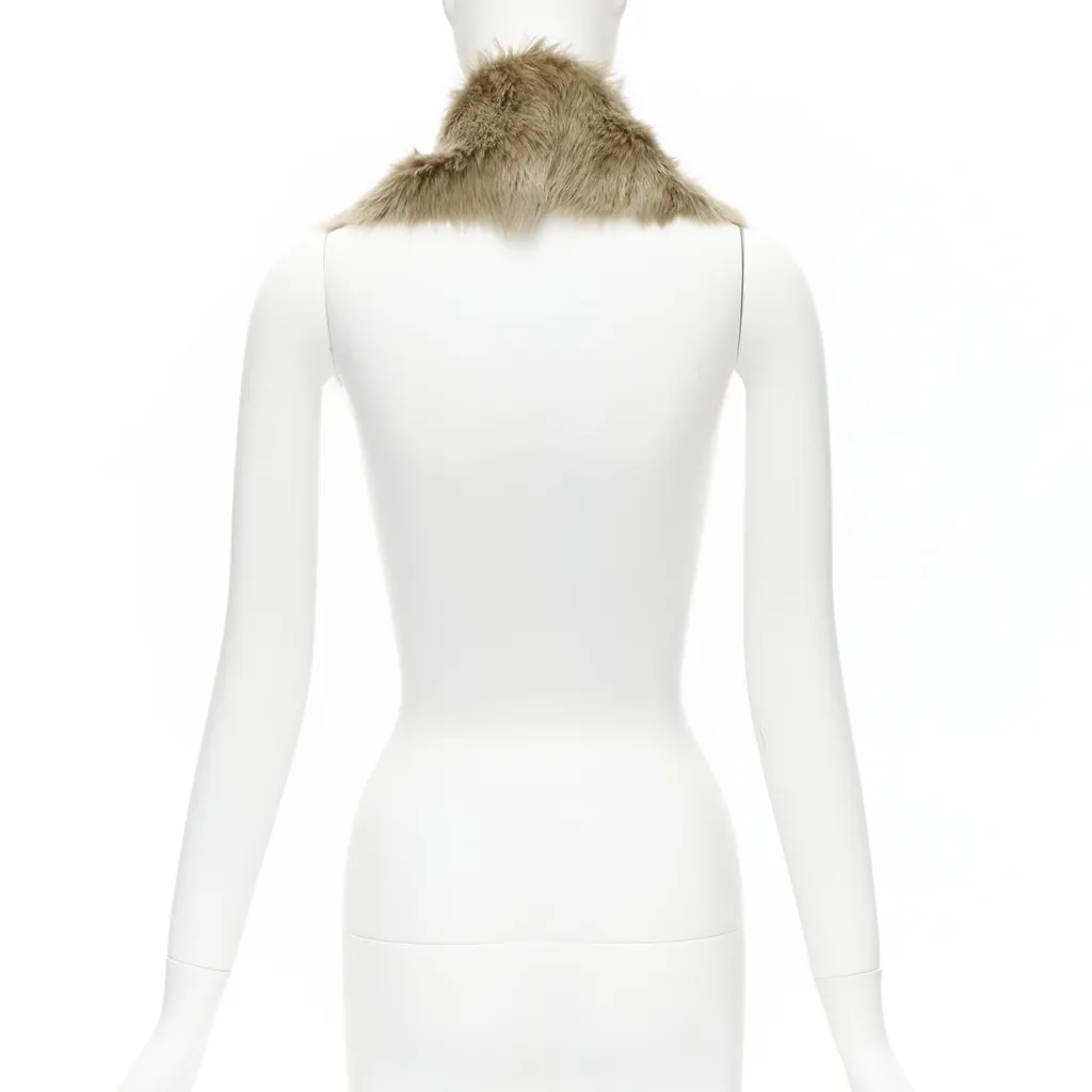 Simone Rocha Fur Bead Collar Brown Fur Never worn, with tag - Box View