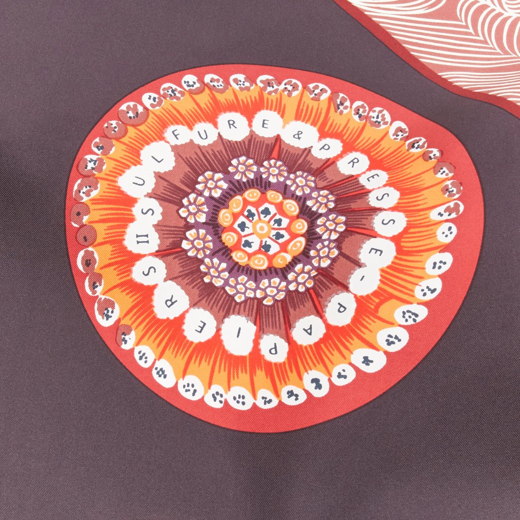 Hermès Dark Floral Scarf - Detail 2