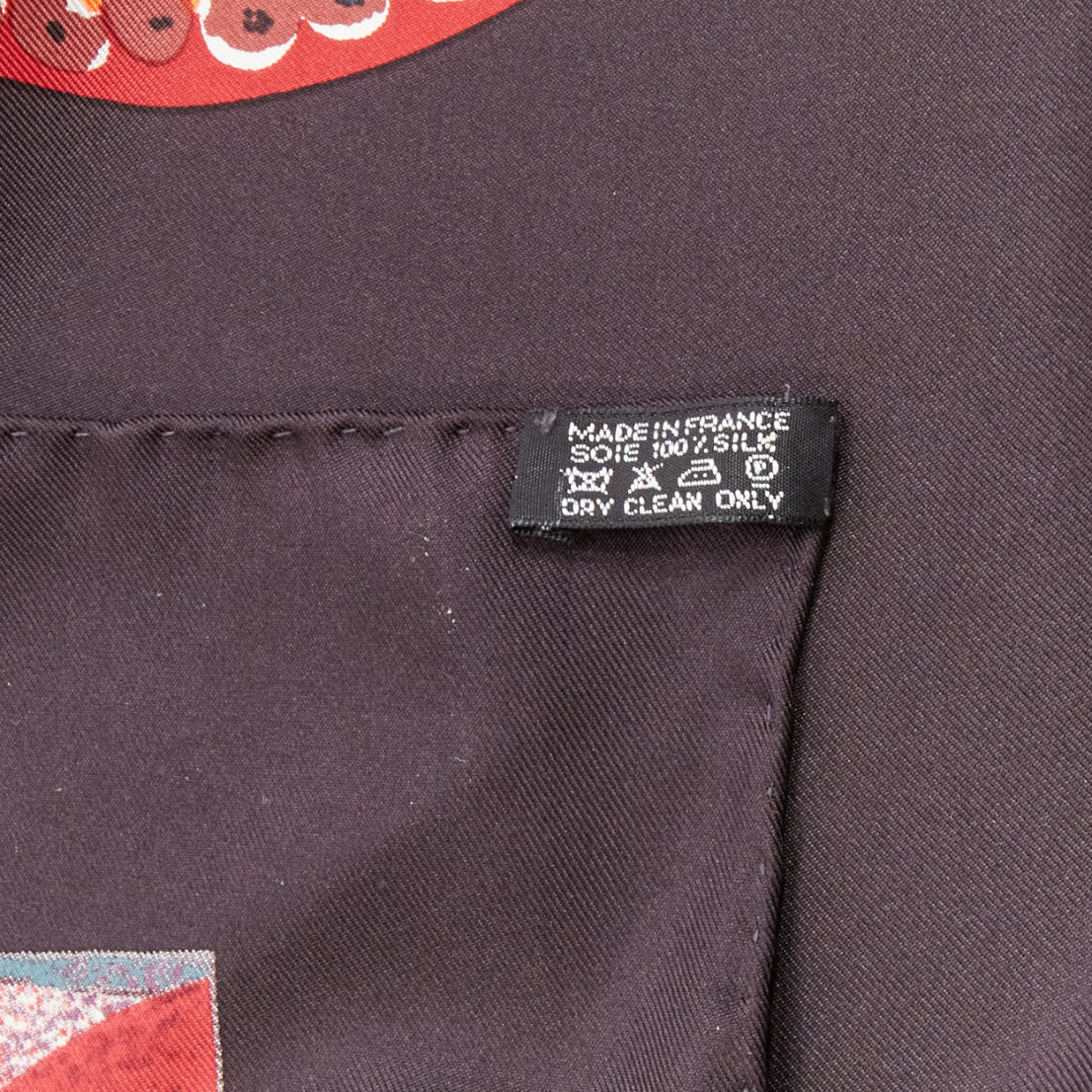 Hermès Dark Floral Scarf - Image 10