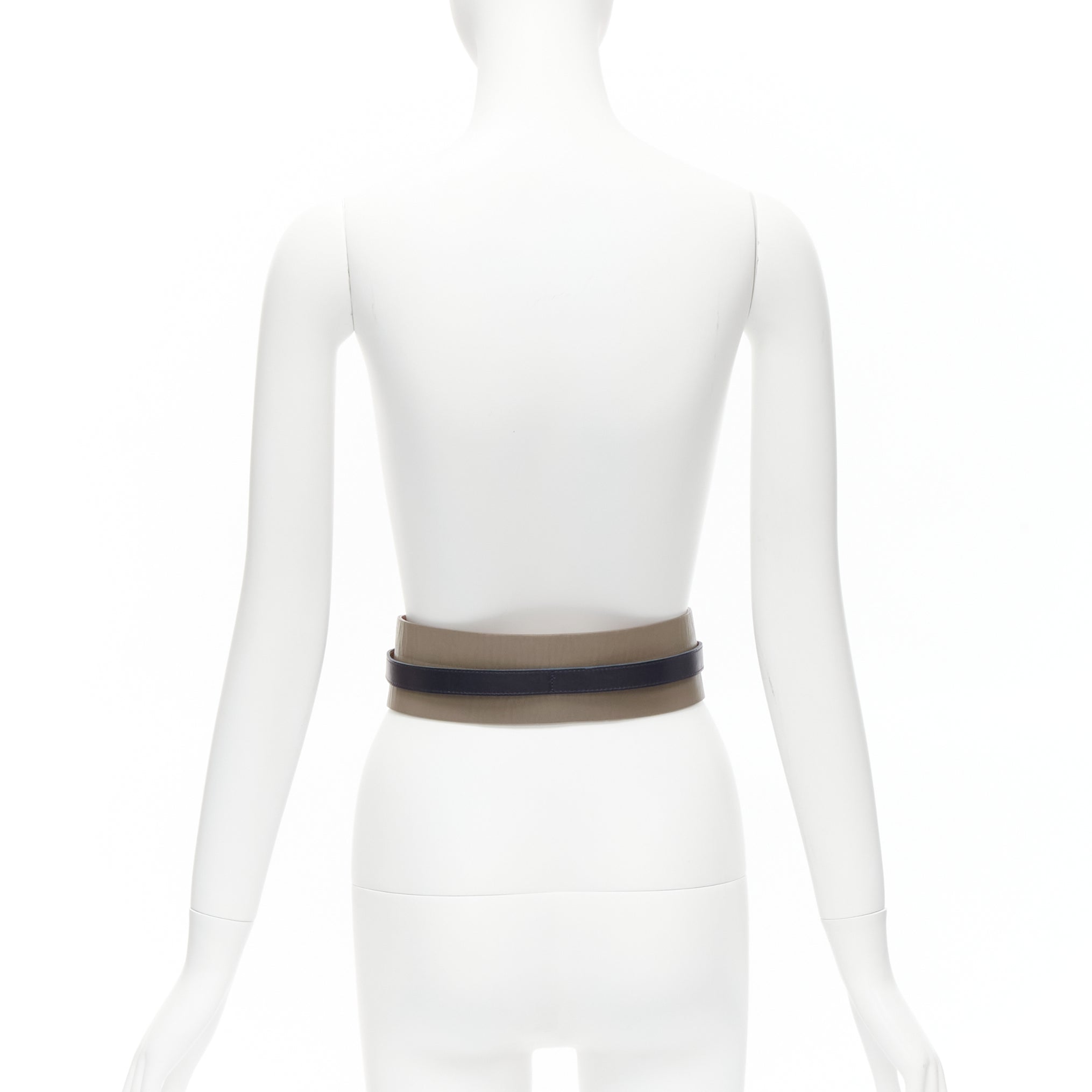 Maison Boinet Medusa Oval Black Belt - Side view