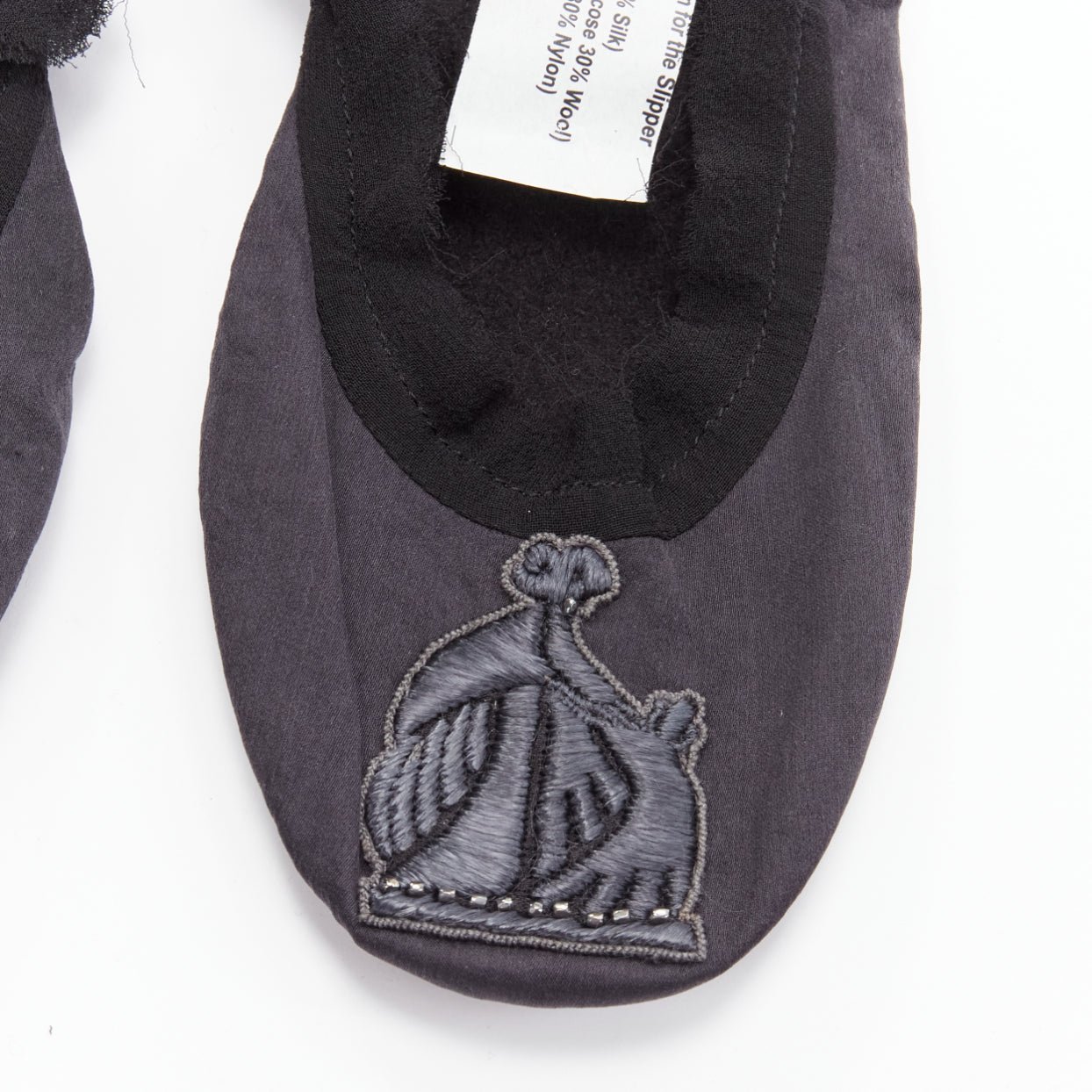 Lanvin Silk Sleeping Flats - Side view