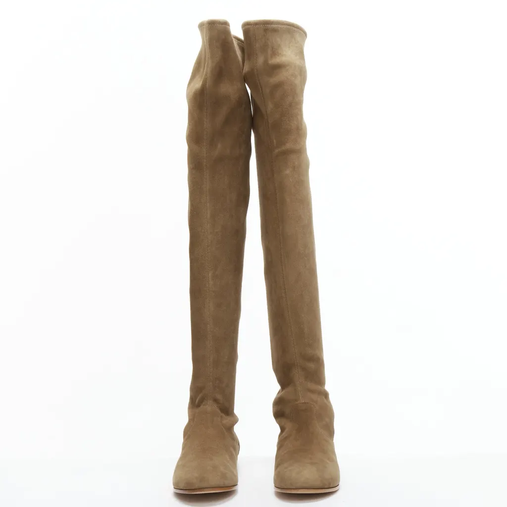Gianvito Rossi Camoscio Brown Leather Good - Inside View