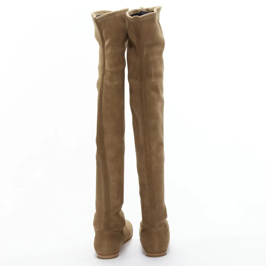 Gianvito Rossi Camoscio Brown Leather Good - Box View