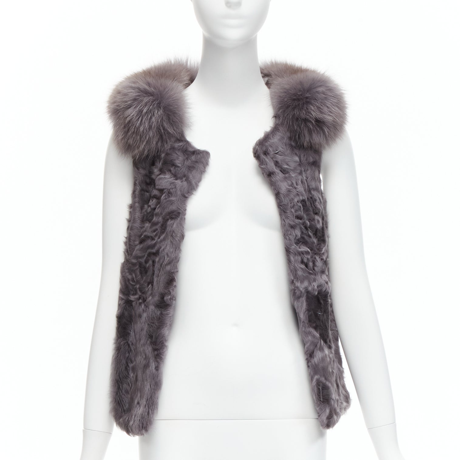 Unsigned / متعددة Fur Collar Vest - Image 6