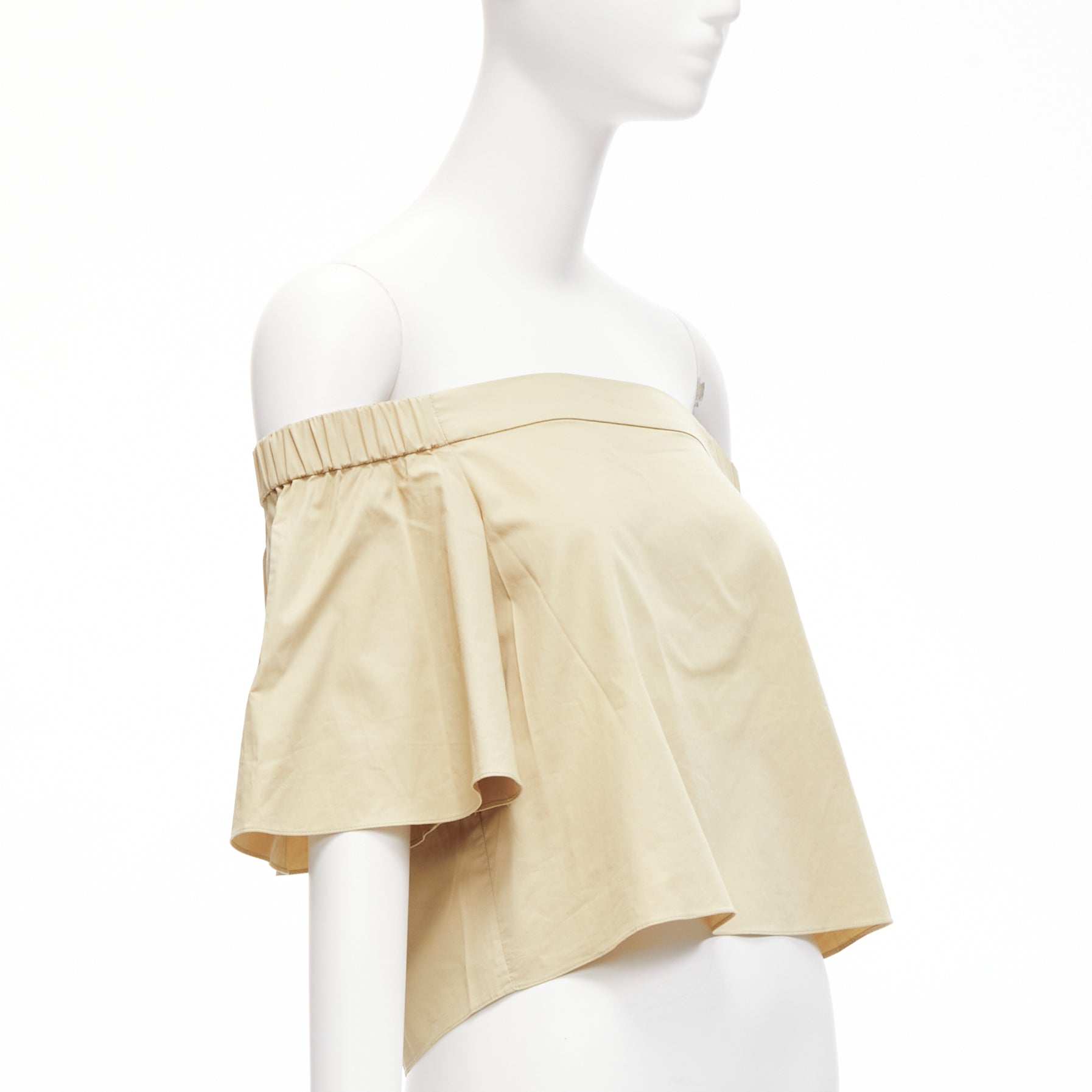 Tibi Off Shoulder Flare Top