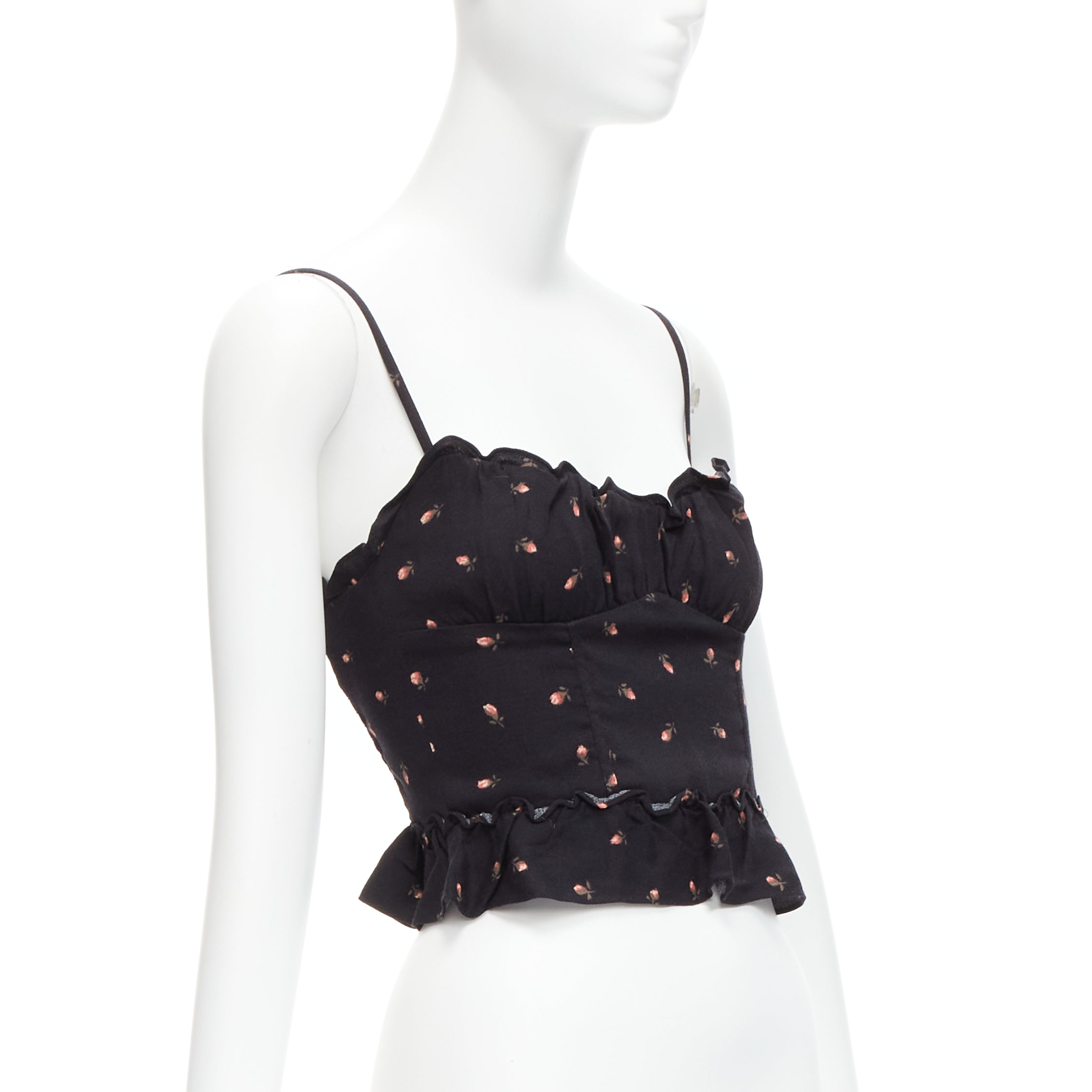 Reformation Rose Ruffle Tank