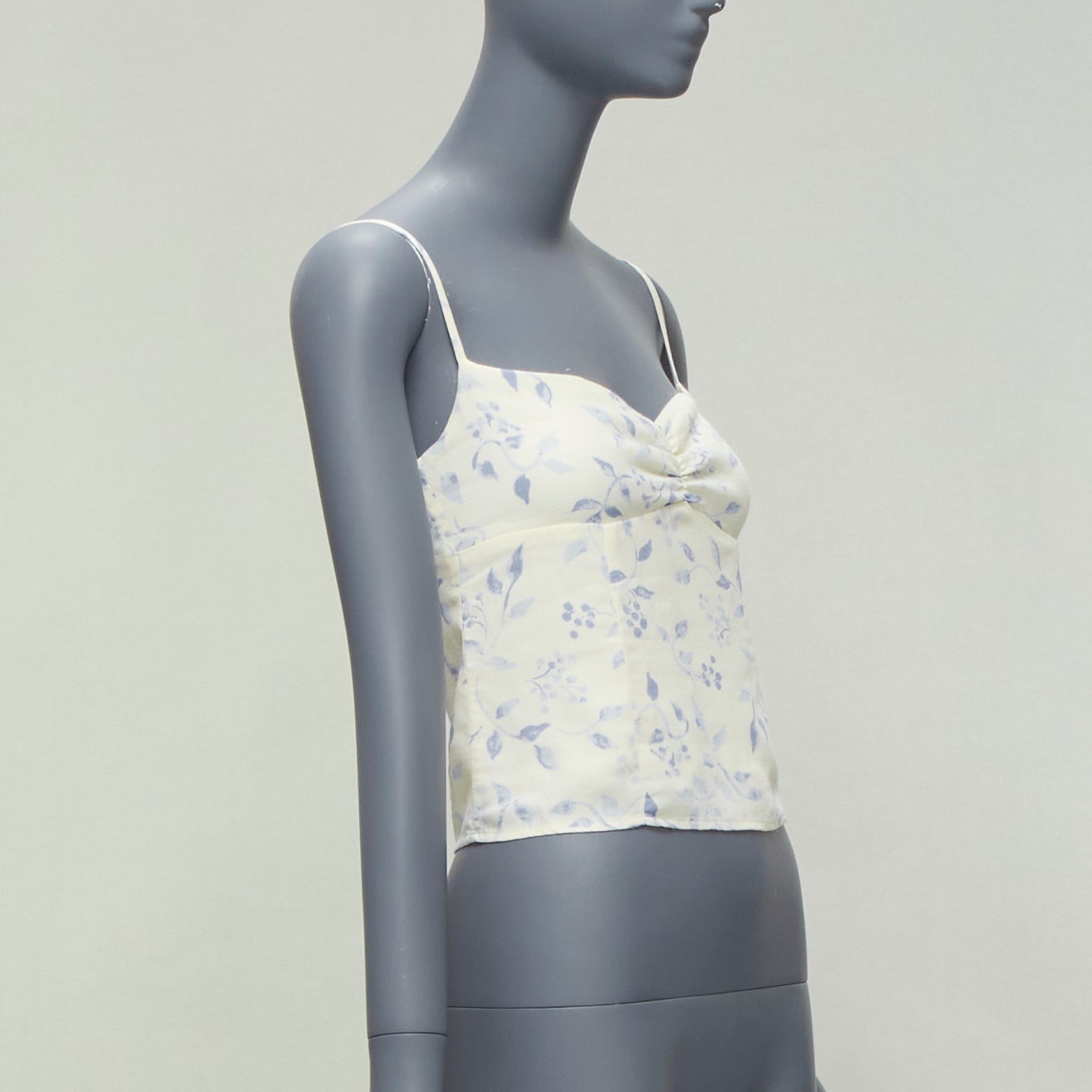 Reformation Ruched Floral Tank - Image 6