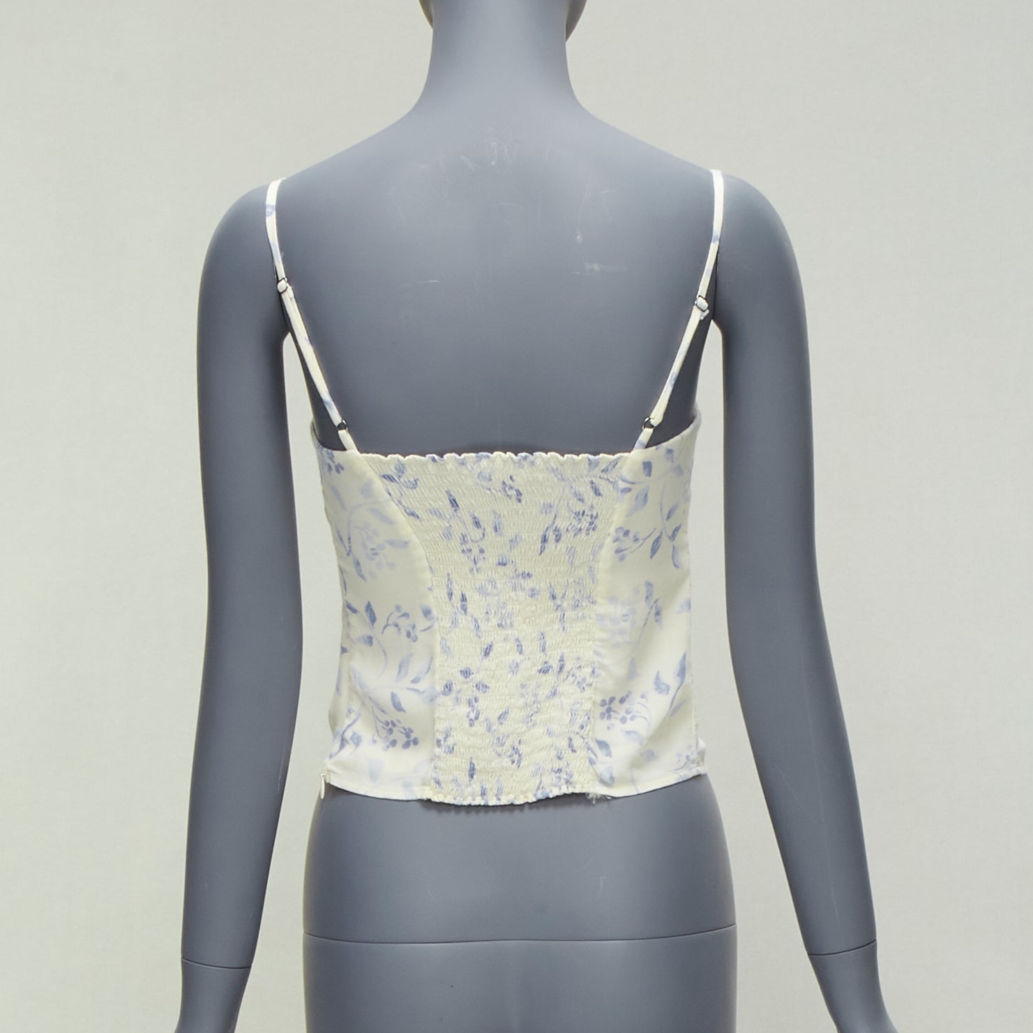 Reformation Ruched Floral Tank - Side view