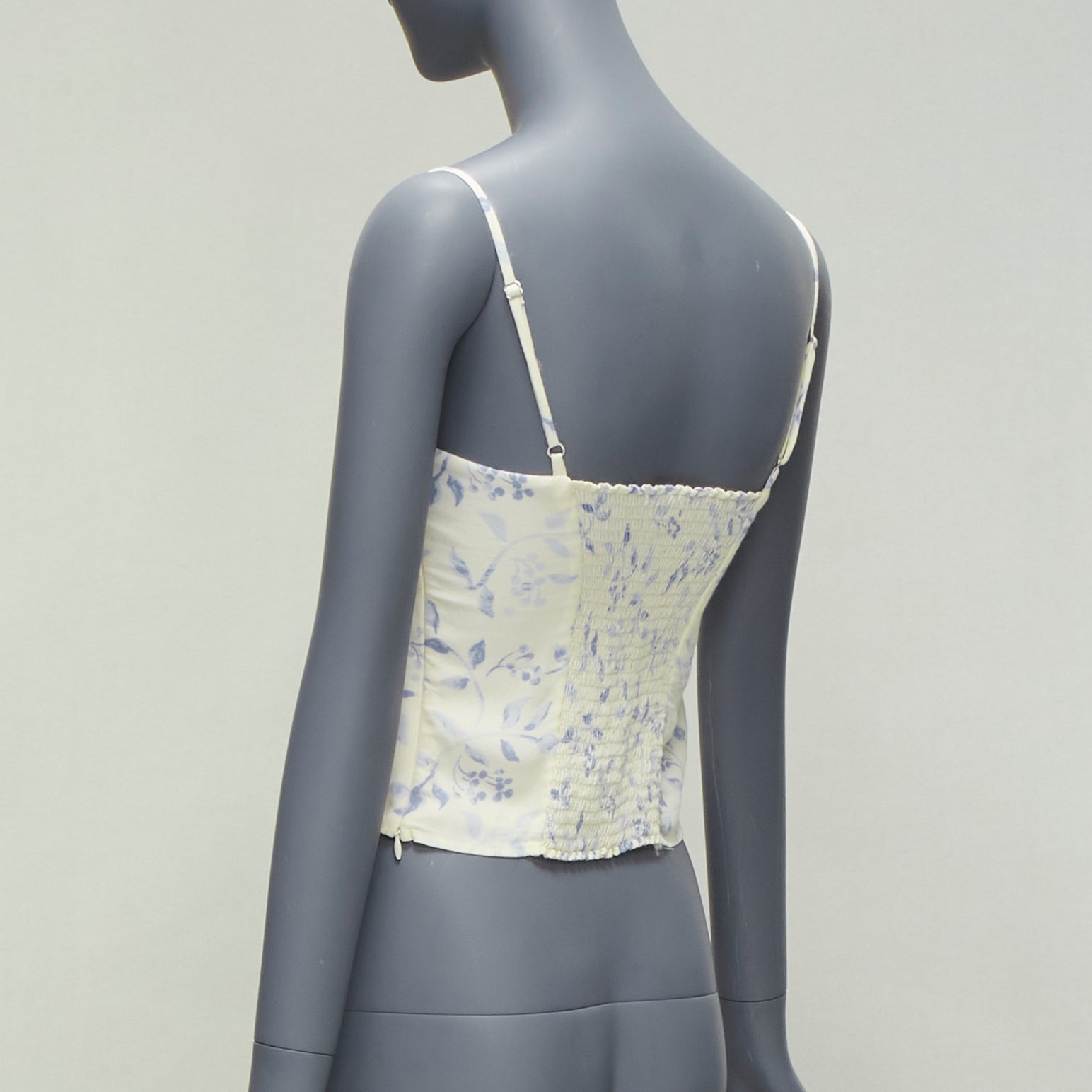 Reformation Ruched Floral Tank - Detail 1