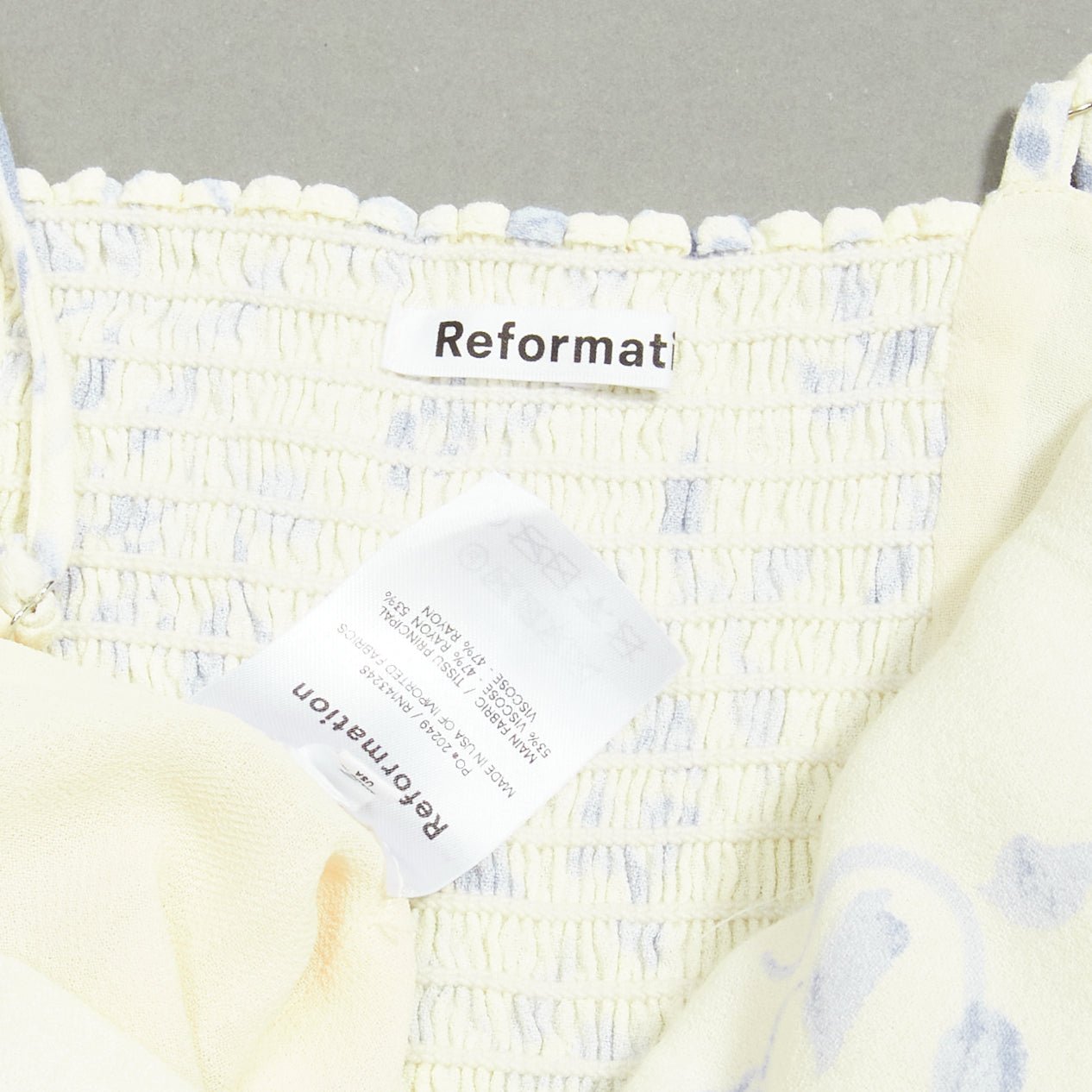 Reformation Ruched Floral Tank - Image 10