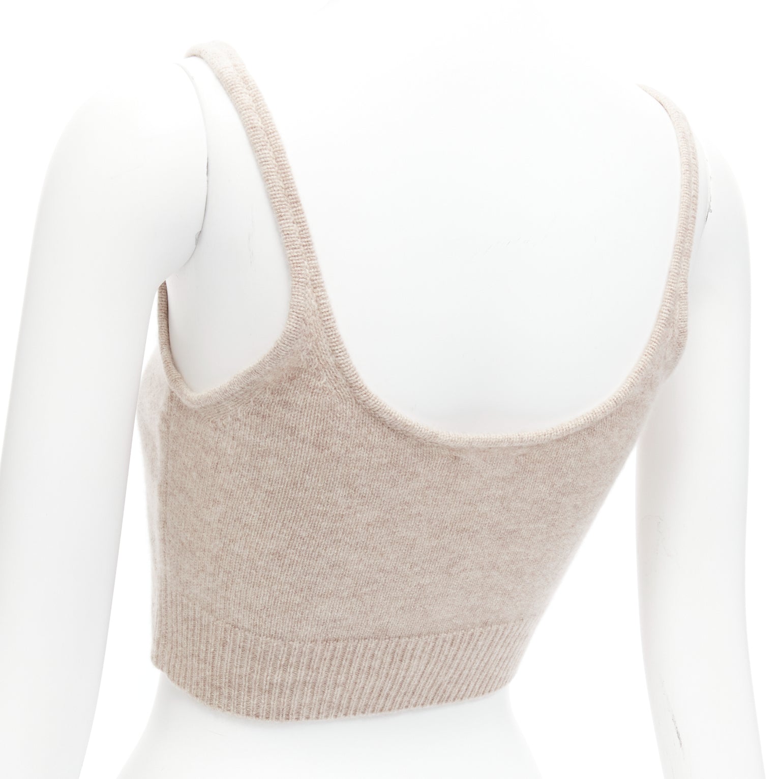 Reformation Cropped Cashmere Tank - Back view