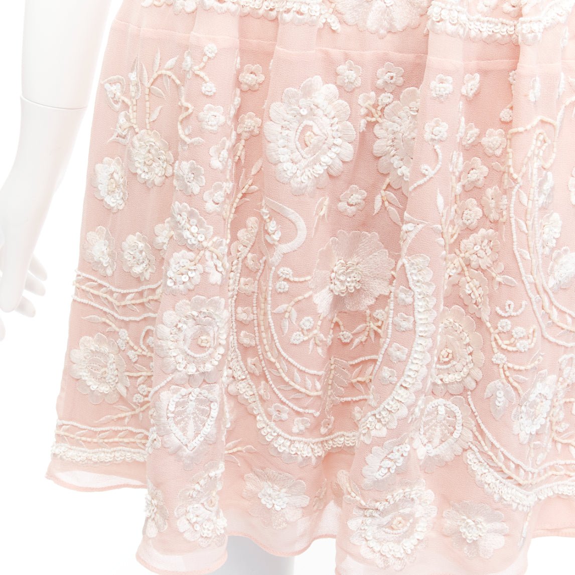 Needle & Thread Bow Fit Dress - Back view