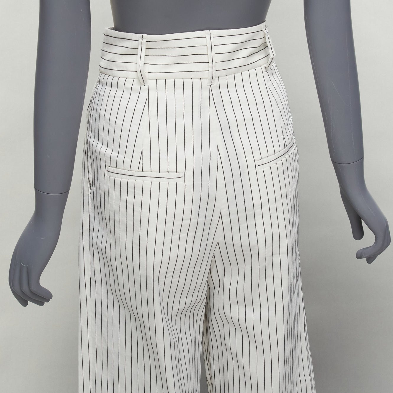 Tibi Pinstriped Pants - Back view