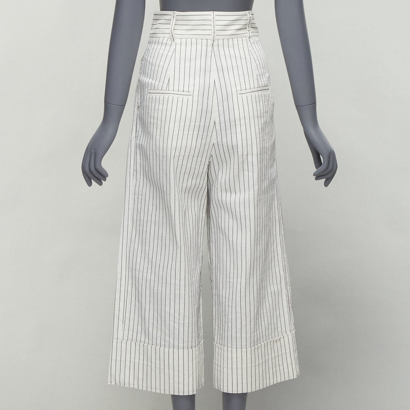 Tibi Pinstriped Pants - Side view