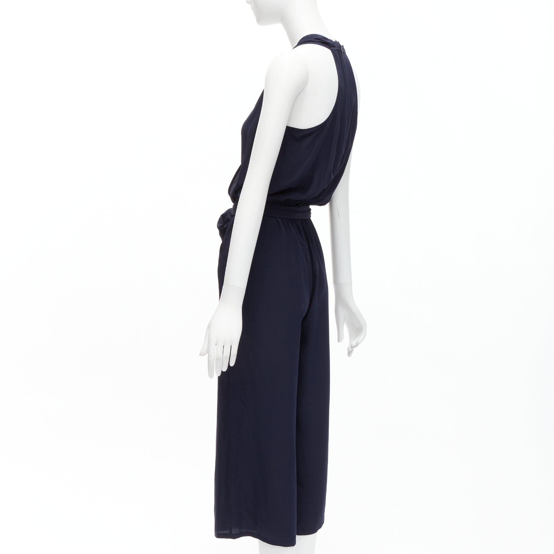 Tory Burch Navy Wrap Jumpsuit - Detail 1