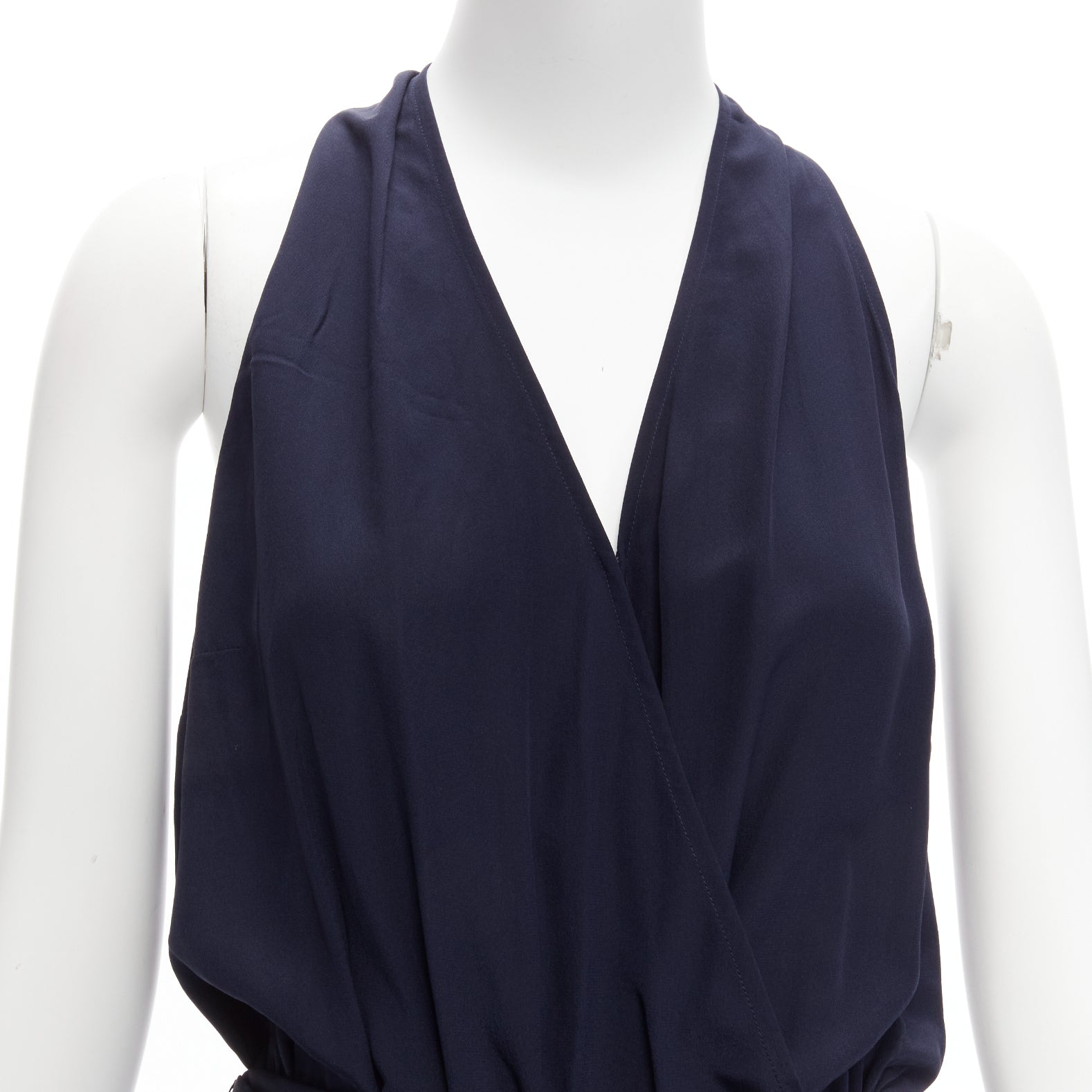 Tory Burch Navy Wrap Jumpsuit - Detail 2