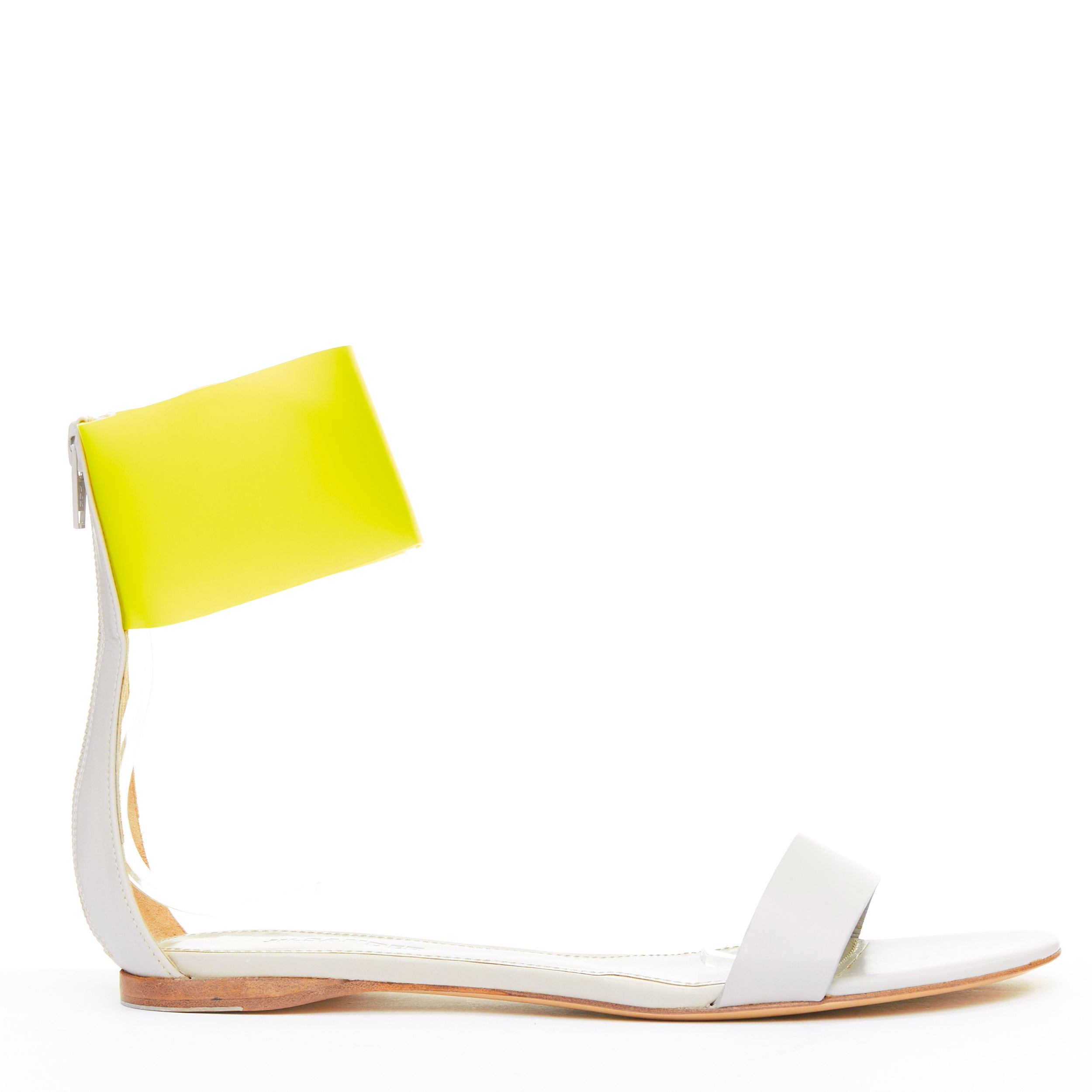 Jil Sander Yellow Rubber Sandals