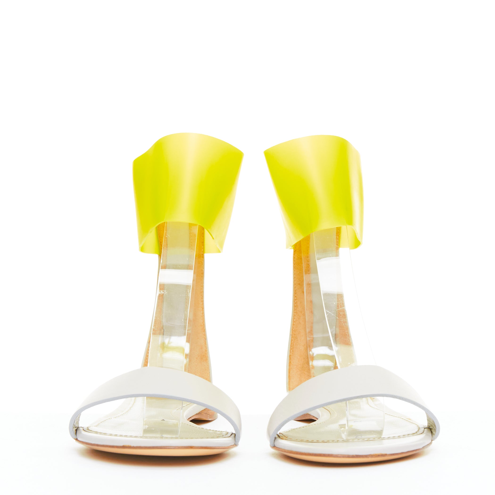 Jil Sander Yellow Rubber Sandals - Image 6