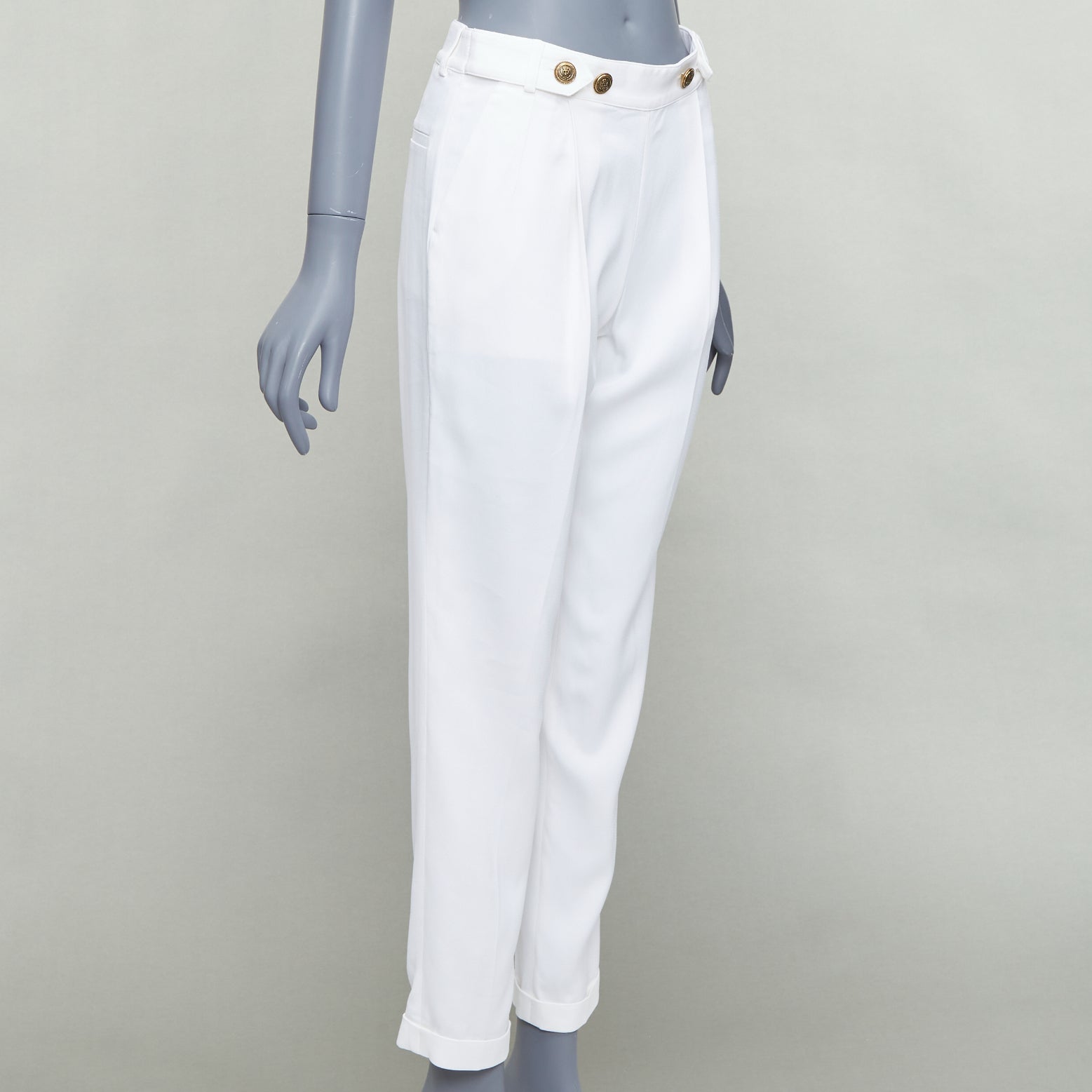Philosophy Di Alberta Ferretti Crest Button Pants - Image 6