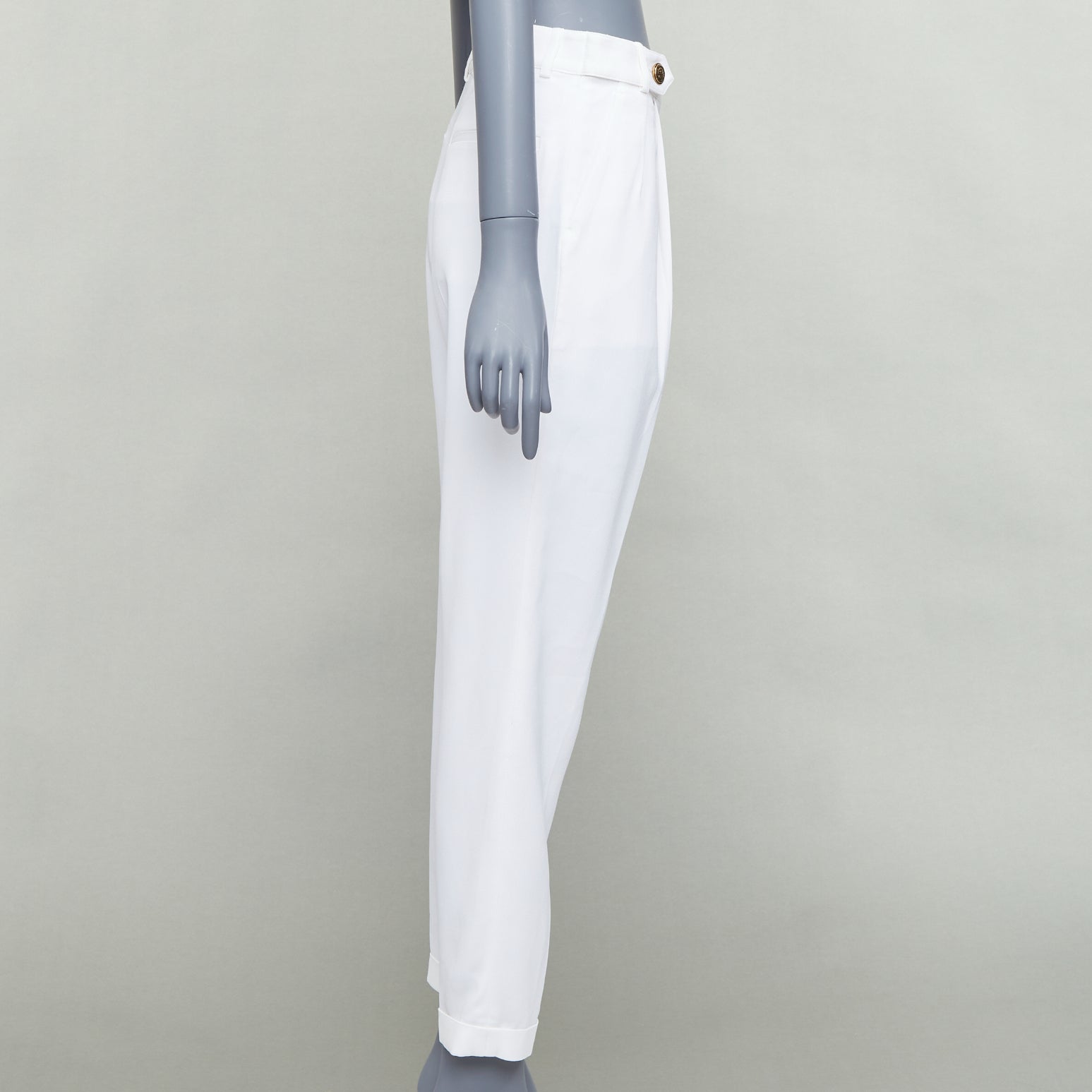 Philosophy Di Alberta Ferretti Crest Button Pants - 4