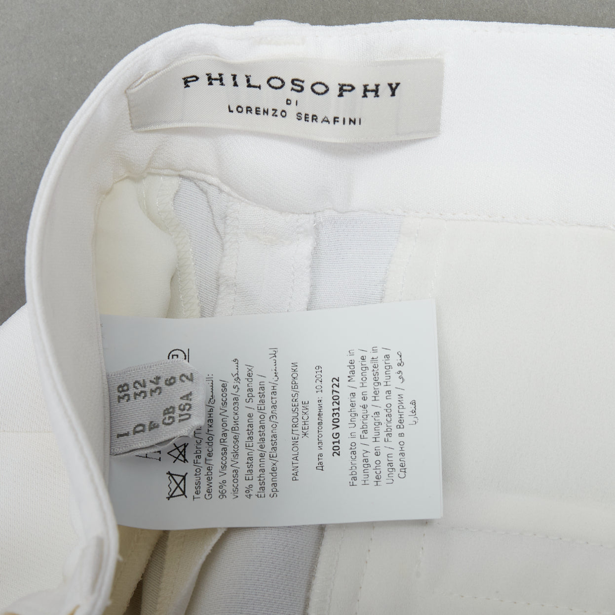 Philosophy Di Alberta Ferretti Crest Button Pants - Image 10