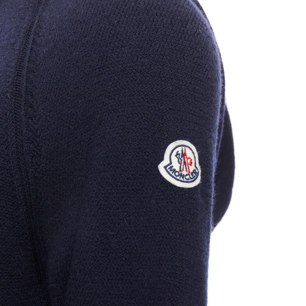 Moncler Argyle Turtleneck Sweater Red Wool Never worn - Back View