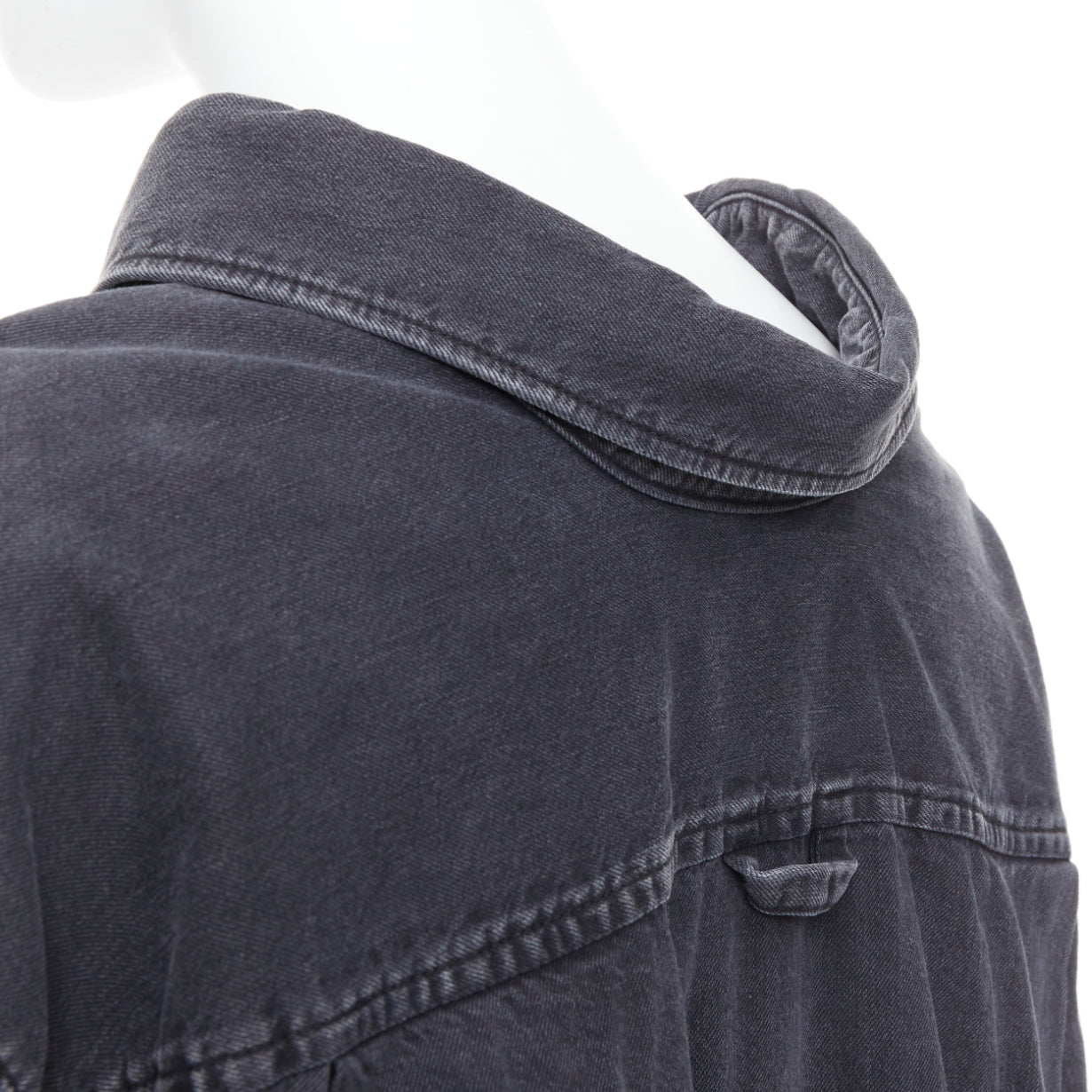 Balenciaga Denim Swing Shirt - Back view